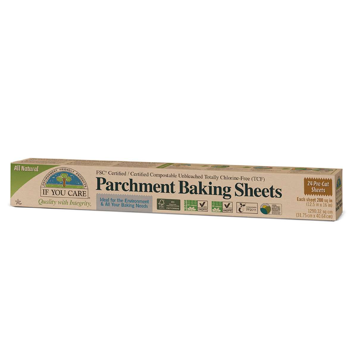 If You Care FSC Cert Unbleached Parch Baking Sheets - 1pc