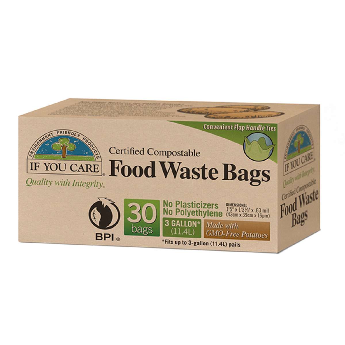 If You Care Cert Compostable Tall Kitchen Bags - 49ltr