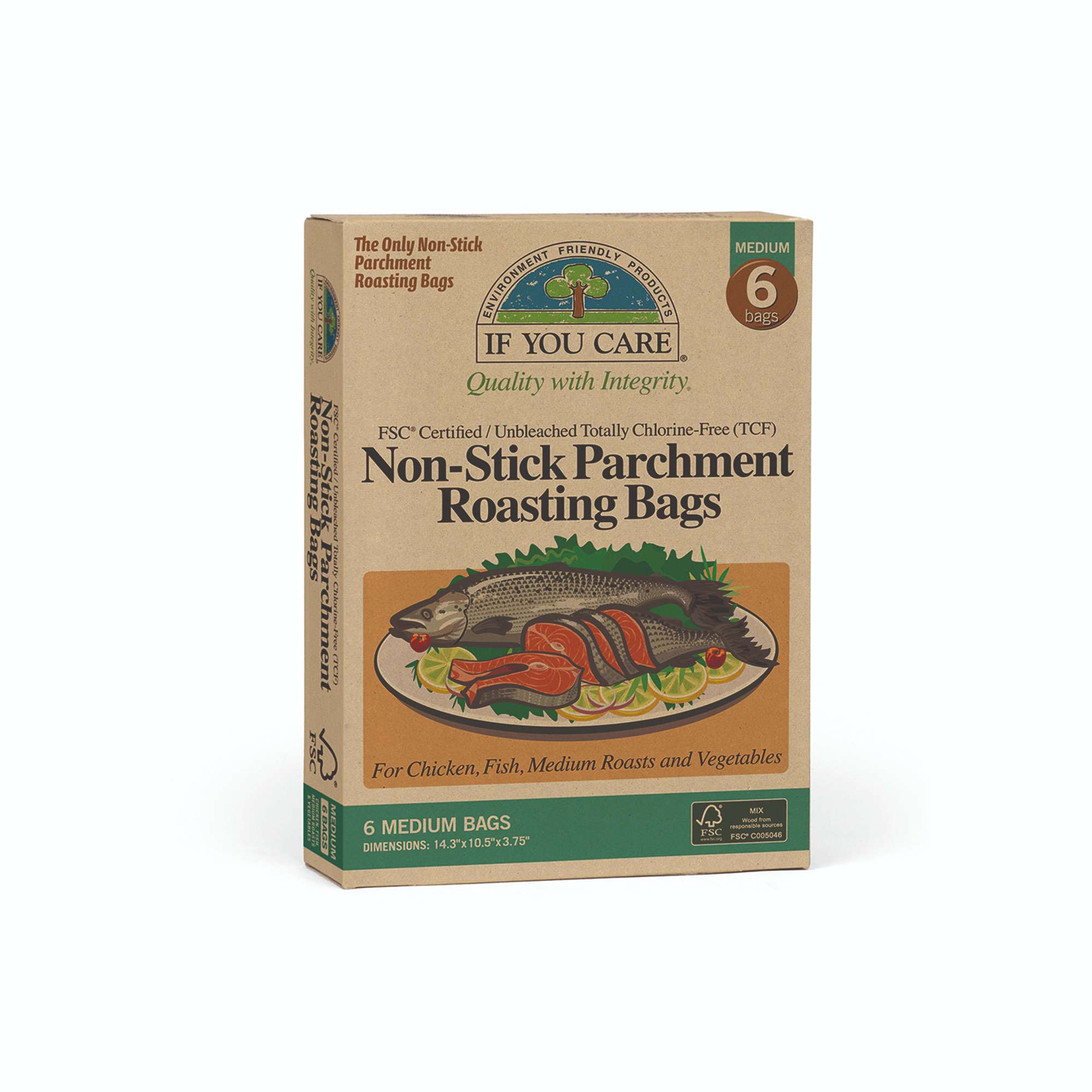If You Care FSC Cert Unbleached Med Roasting Bags - 1pc
