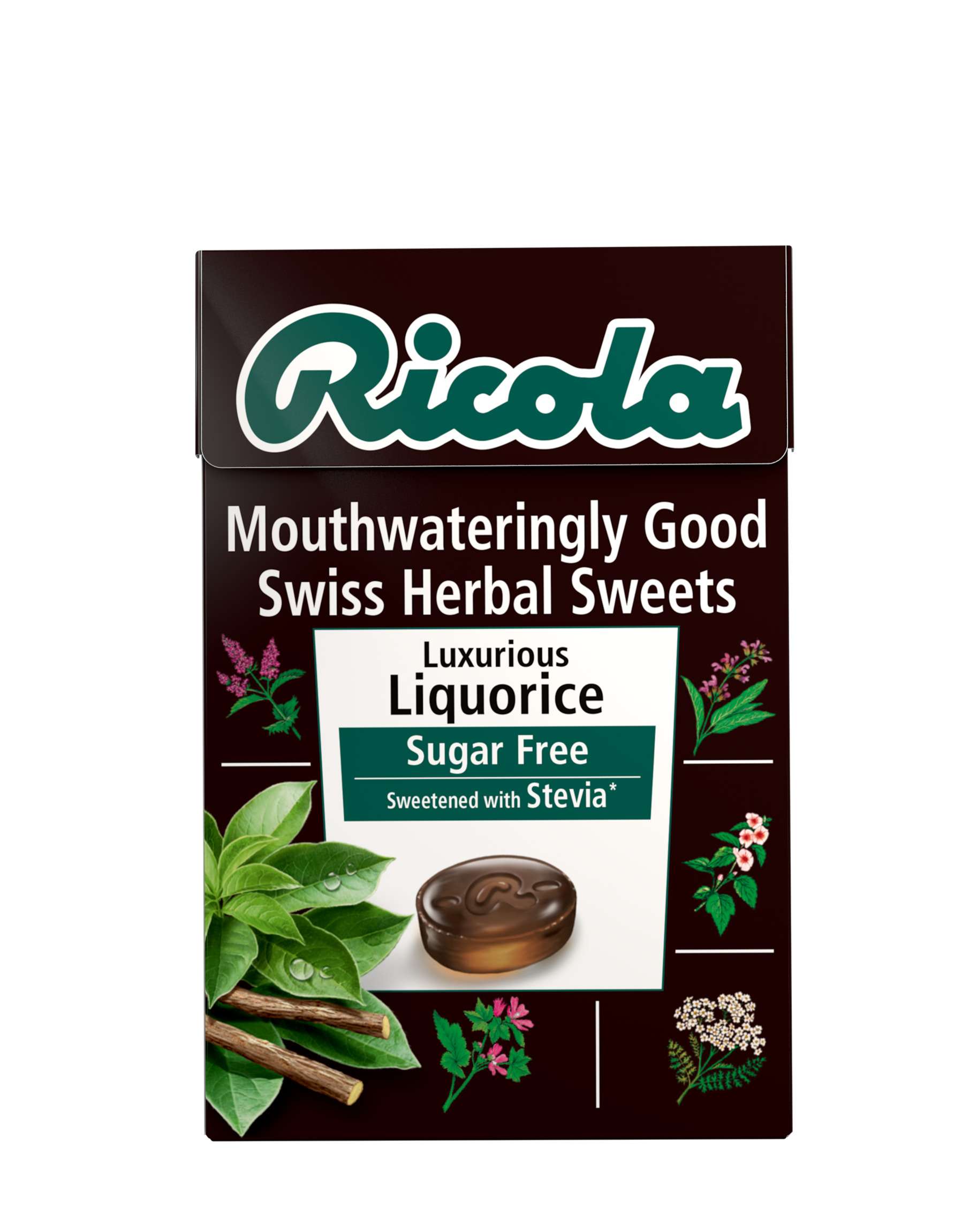 20 x Ricola Liquorice Sugar Free Box - 45g