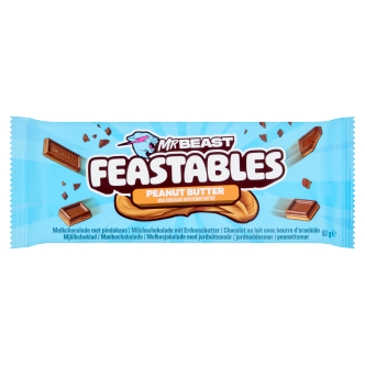 10 x Mr Beast Feastables Peanut Butter Chocolate - 60GM