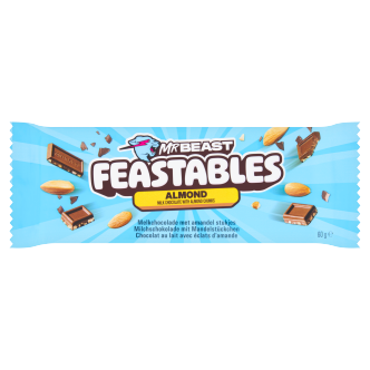 10 x Mr Beast Feastables Almond Chocolate - 60GM