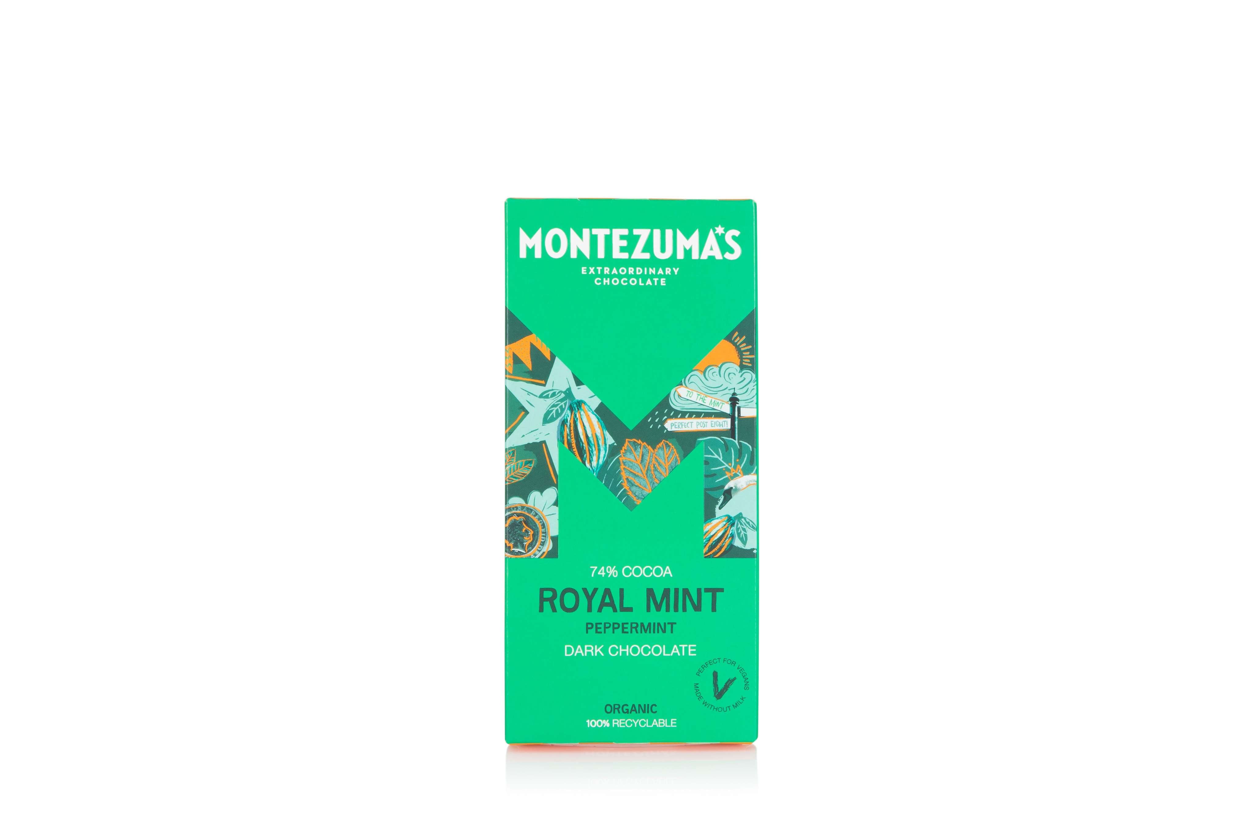 12 x Montezuma Royal Mint - Dark with Peppermint - 90g