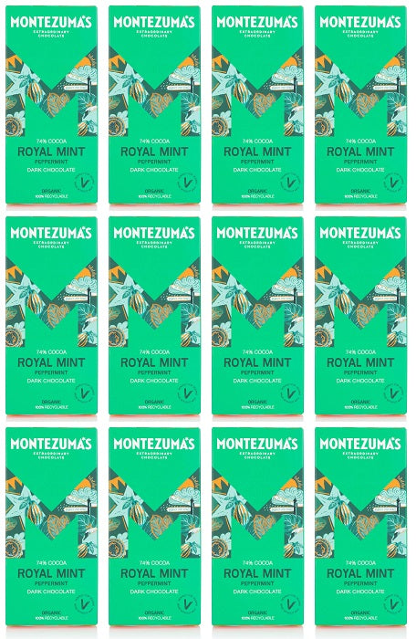 12 x Montezuma Royal Mint - Dark with Peppermint - 90g