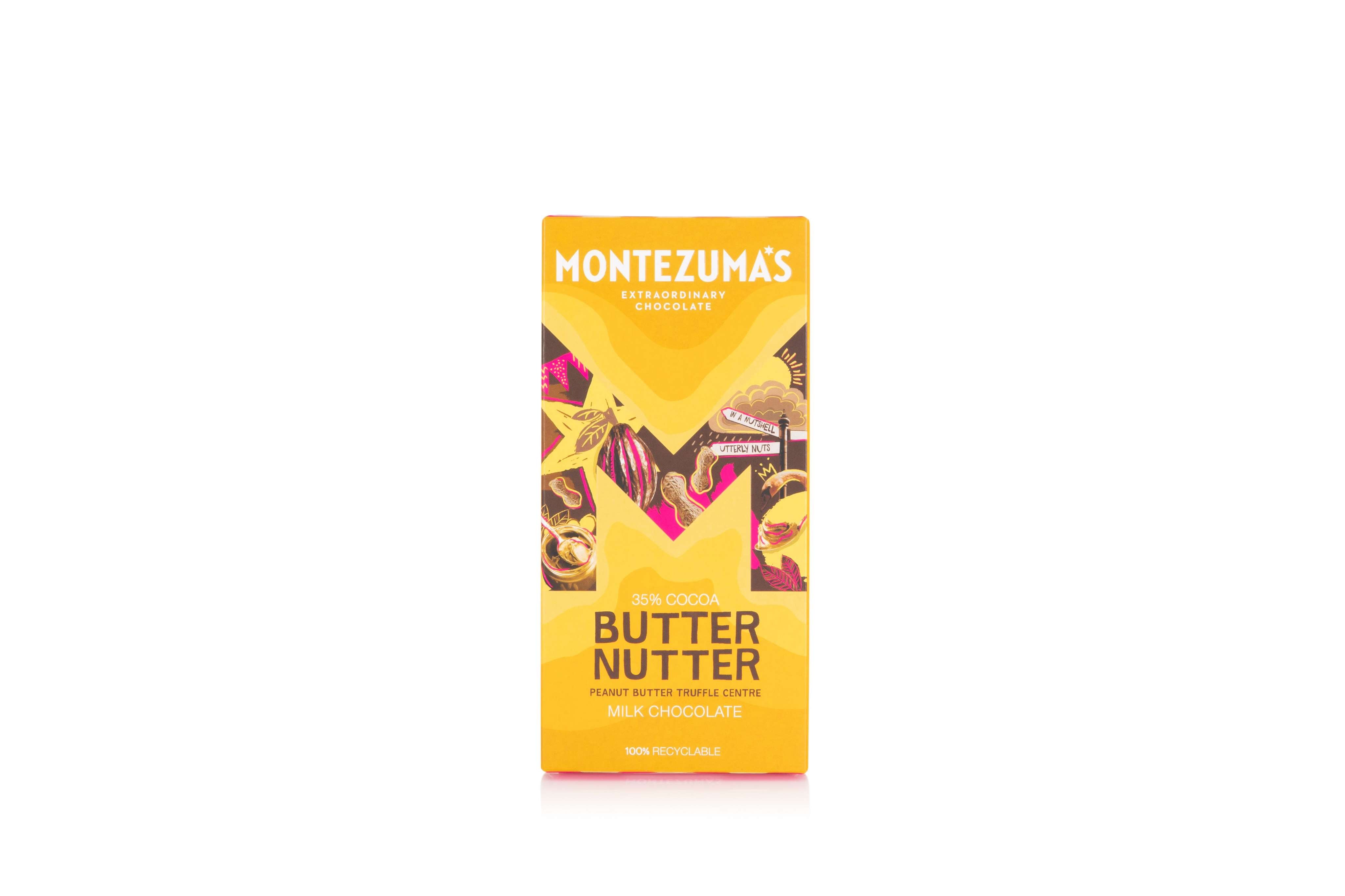 12 x Montezuma Butter Nutter - Milk with Peanut Butter - 90g