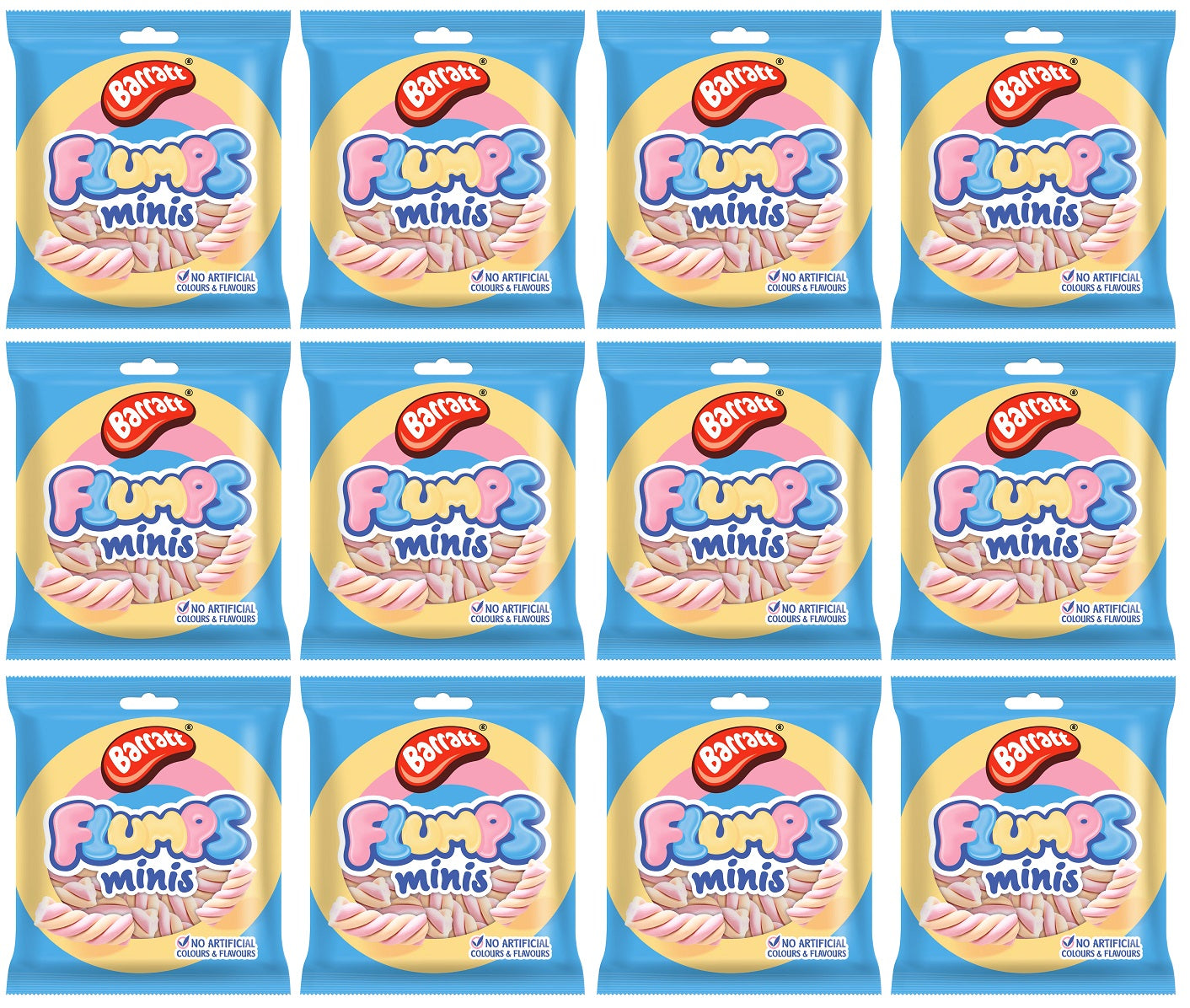 12 X Barratts Mini Flump - 65Gm