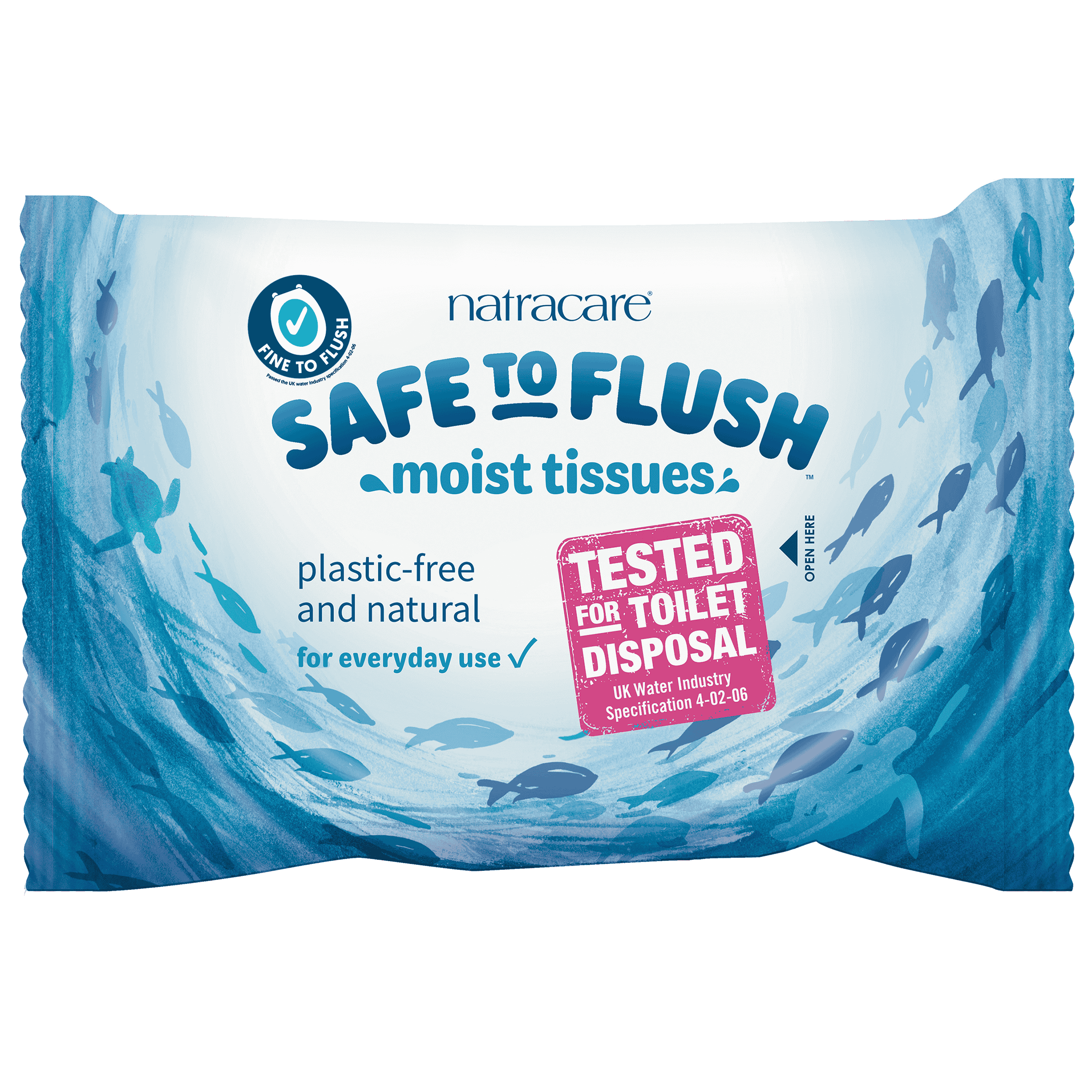 Natracare Safe to Flush Moist Tissues - 30pc