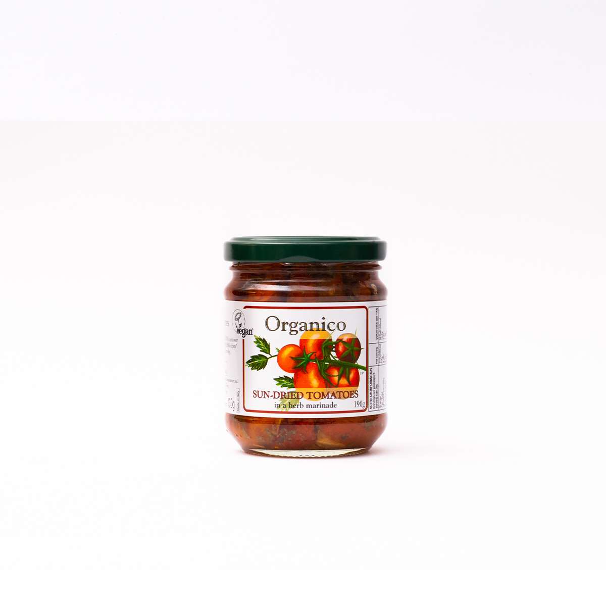 Organico Org sun-dried tomatoes in a herb marinade - 190g