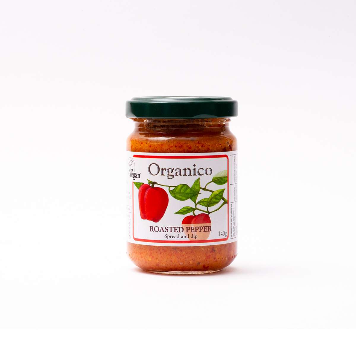 Organico Org roasted pepper spread & dip - 140g