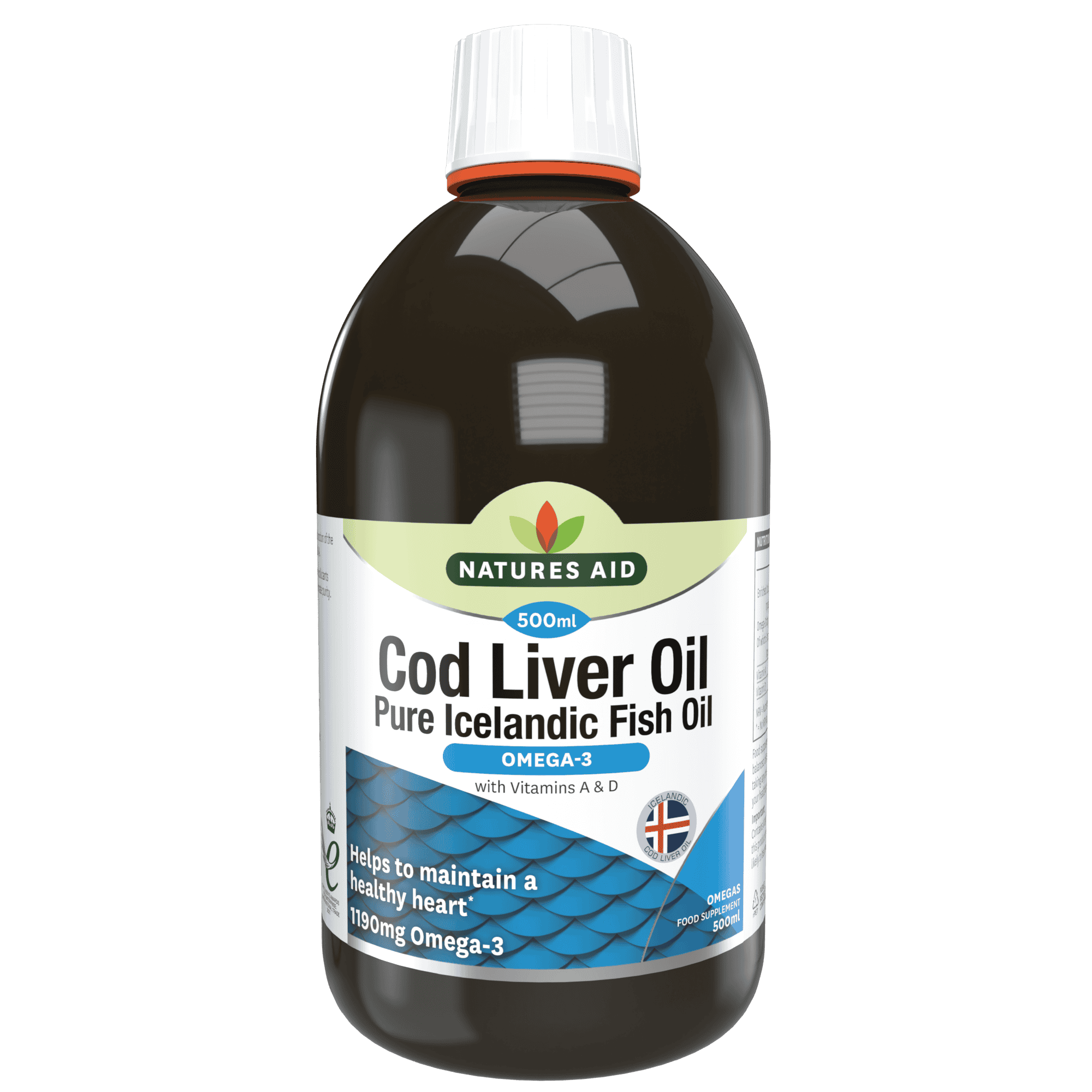 Natures Aid Cod Liver Oil Liquid - 500ml