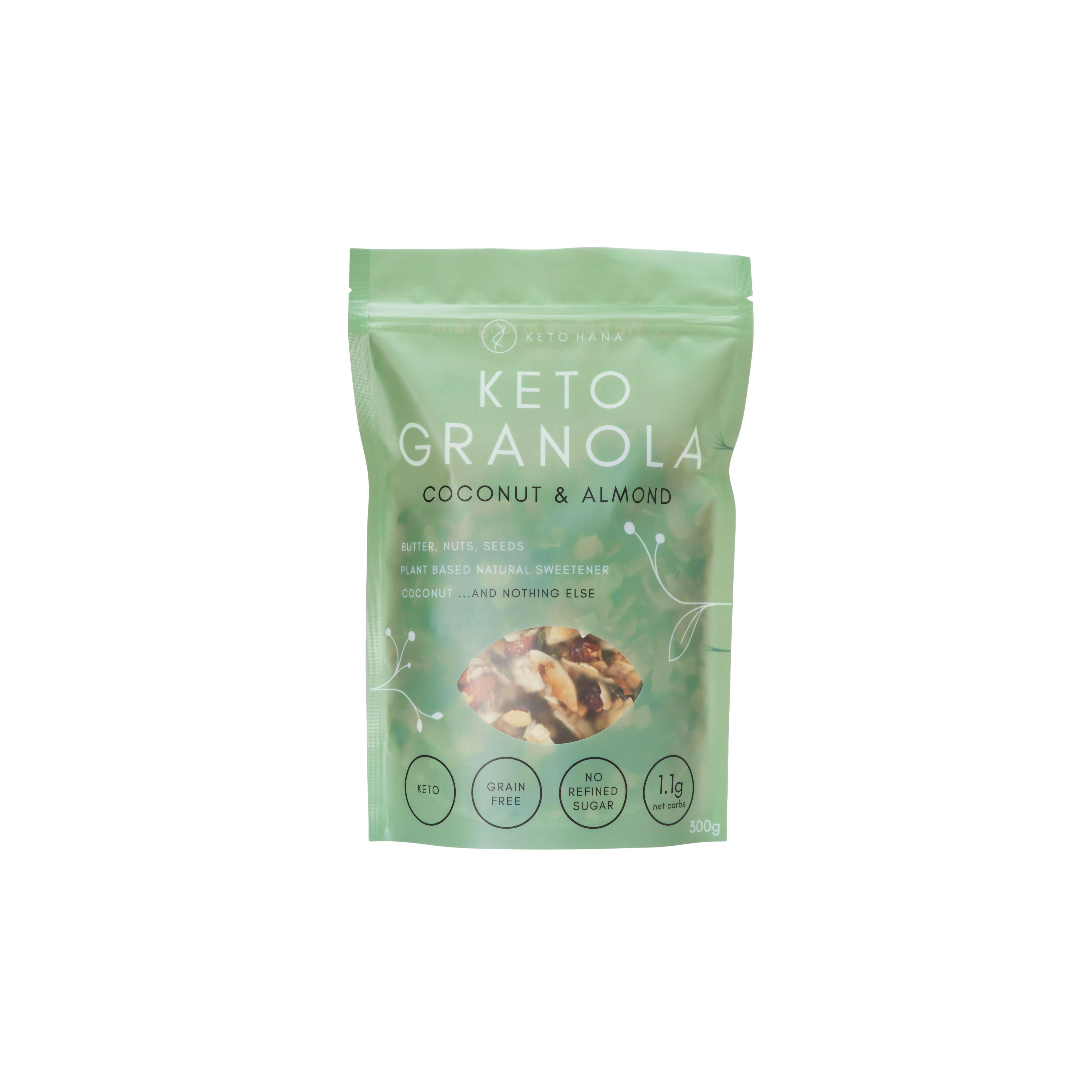 Keto Hana Coconut & Almond butter keto granola - 300g