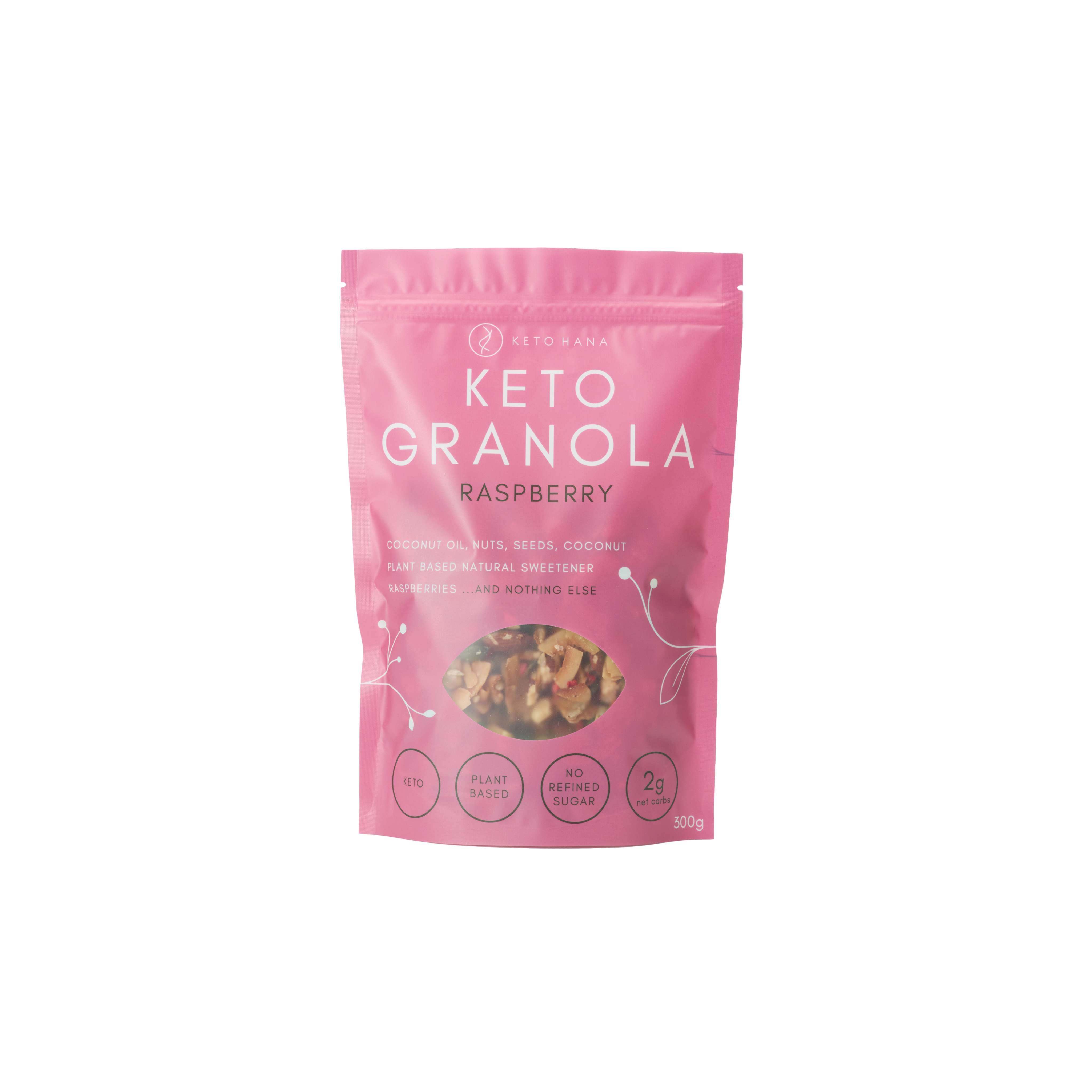 Keto Hana Raspberry keto granola - 300g