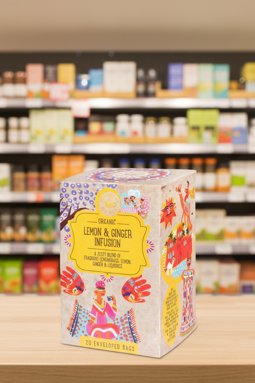 Ministry of Tea Organic Lemon & Ginger Infusion - 20bags
