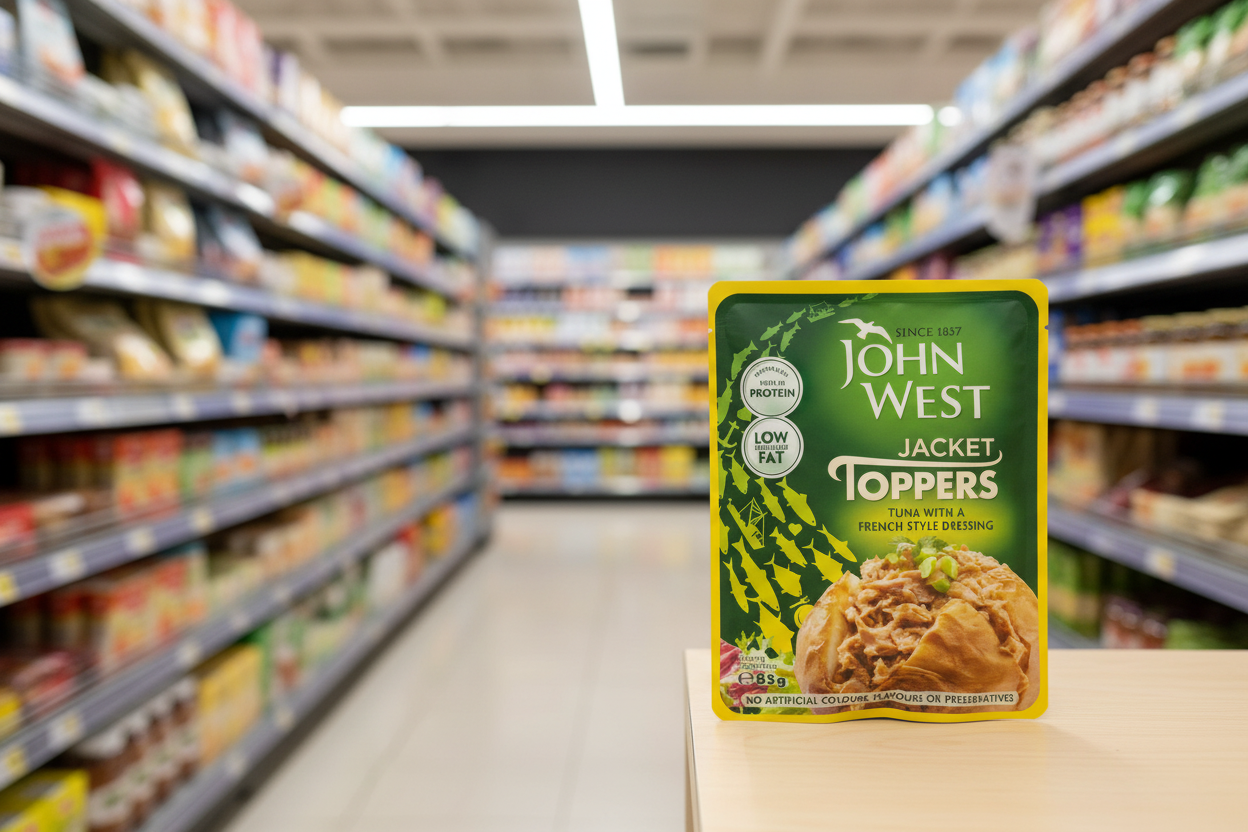 20 x John West Jacket Toppers Tuna With A French Style Dressing 85G