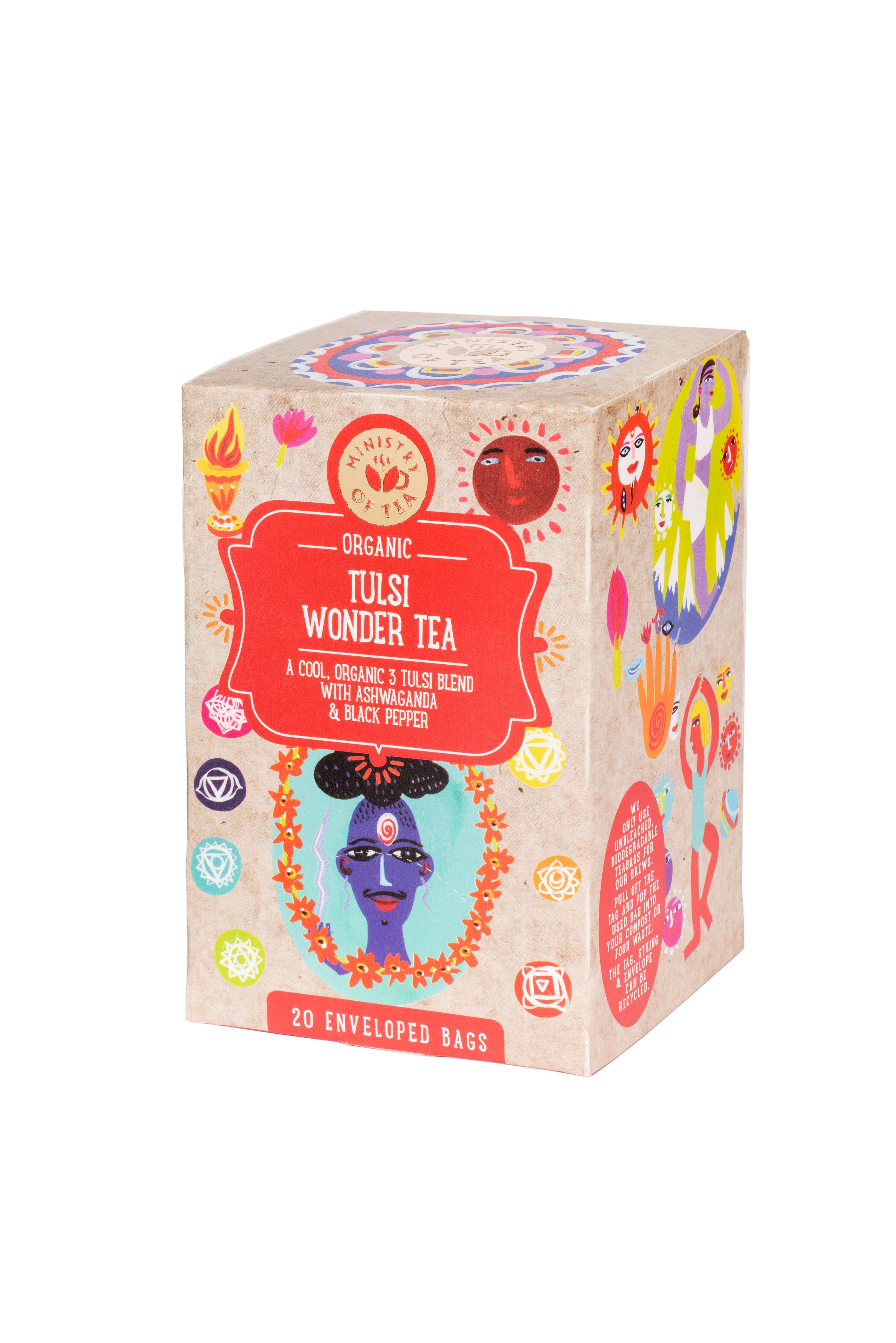 Ministry of Tea Organic Tulsi Wonder Tea - 20bags