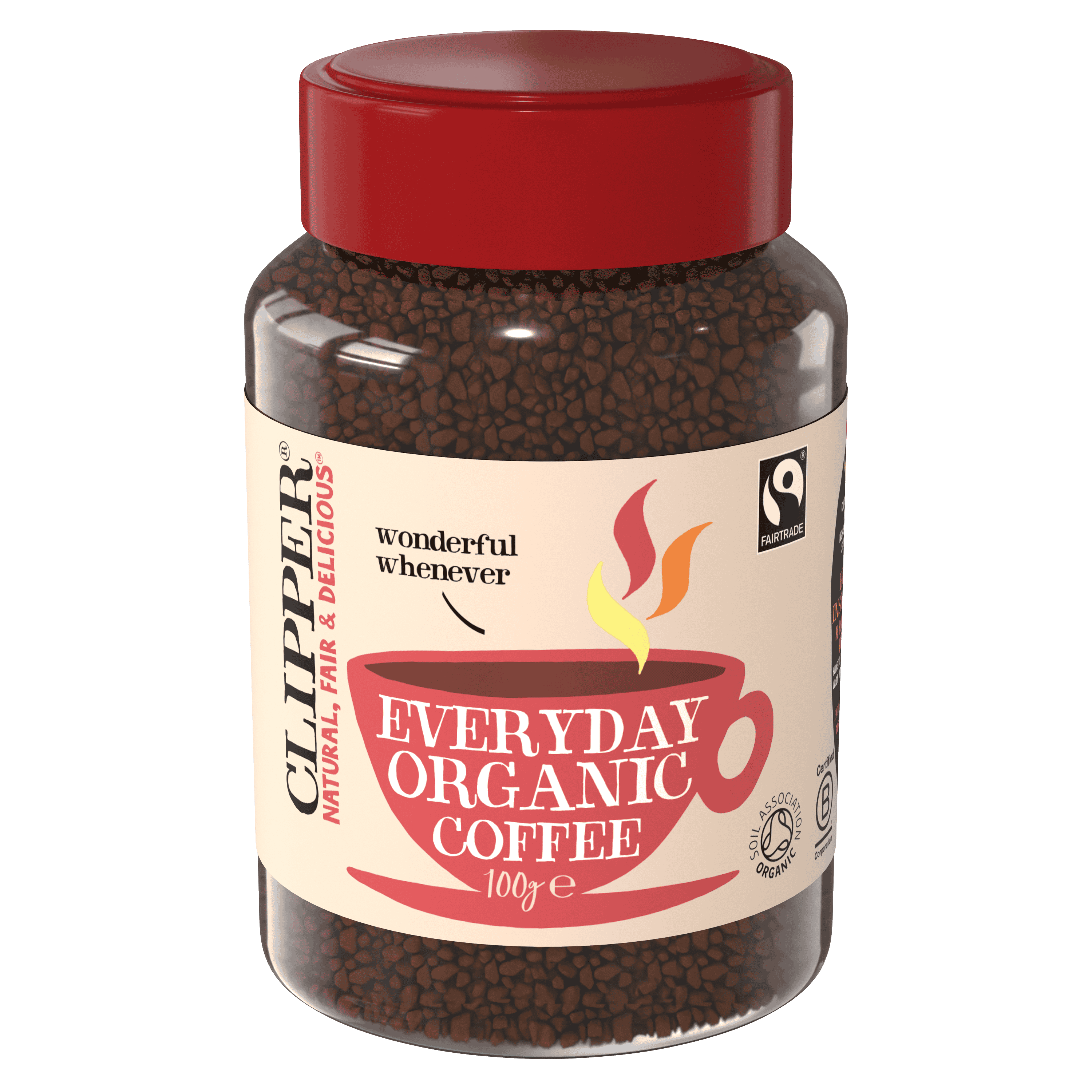 Clipper Fairtrade Everyday Organic Instant Coffee - 100g