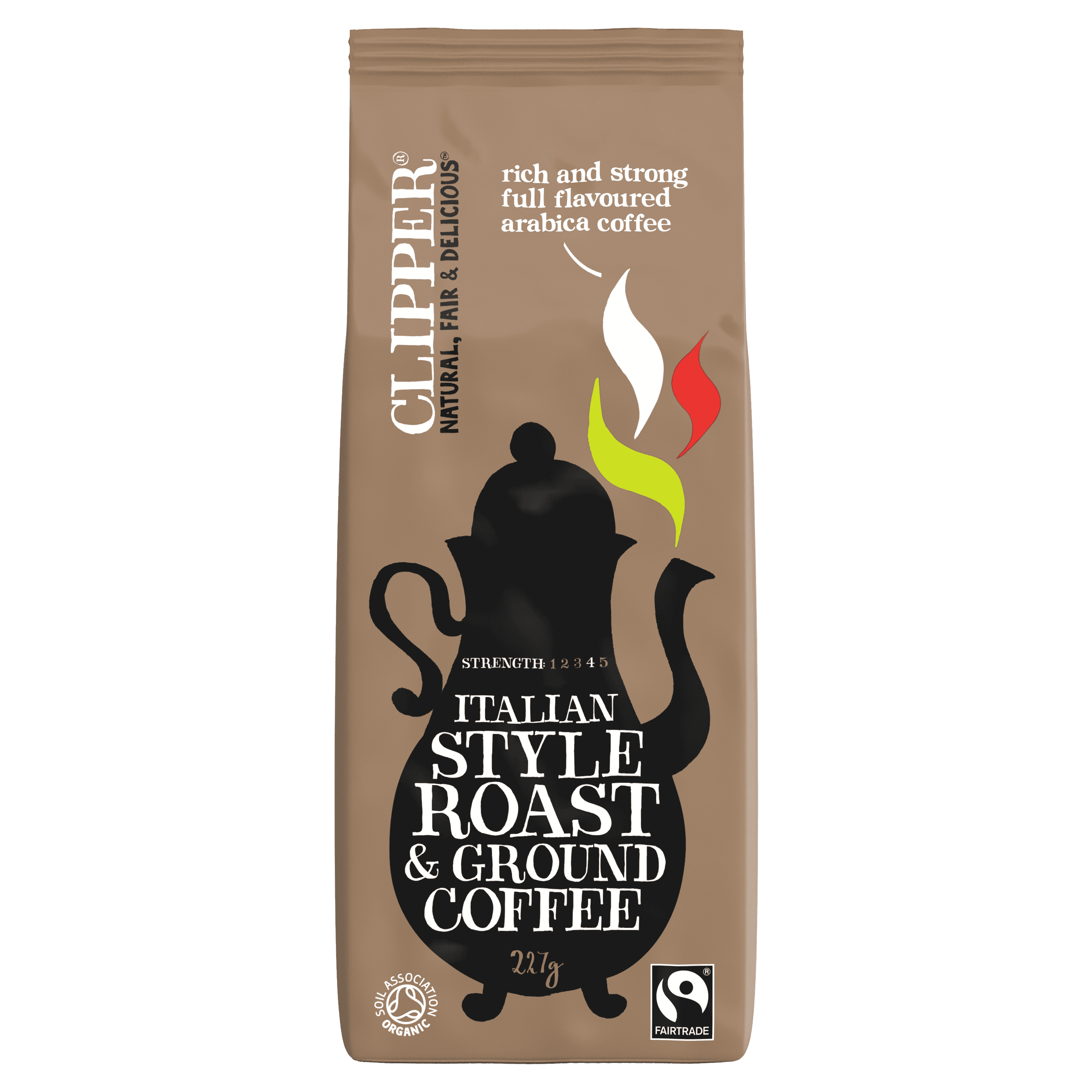 Clipper Fairtrade Organic Italian Style Coffee - 250g