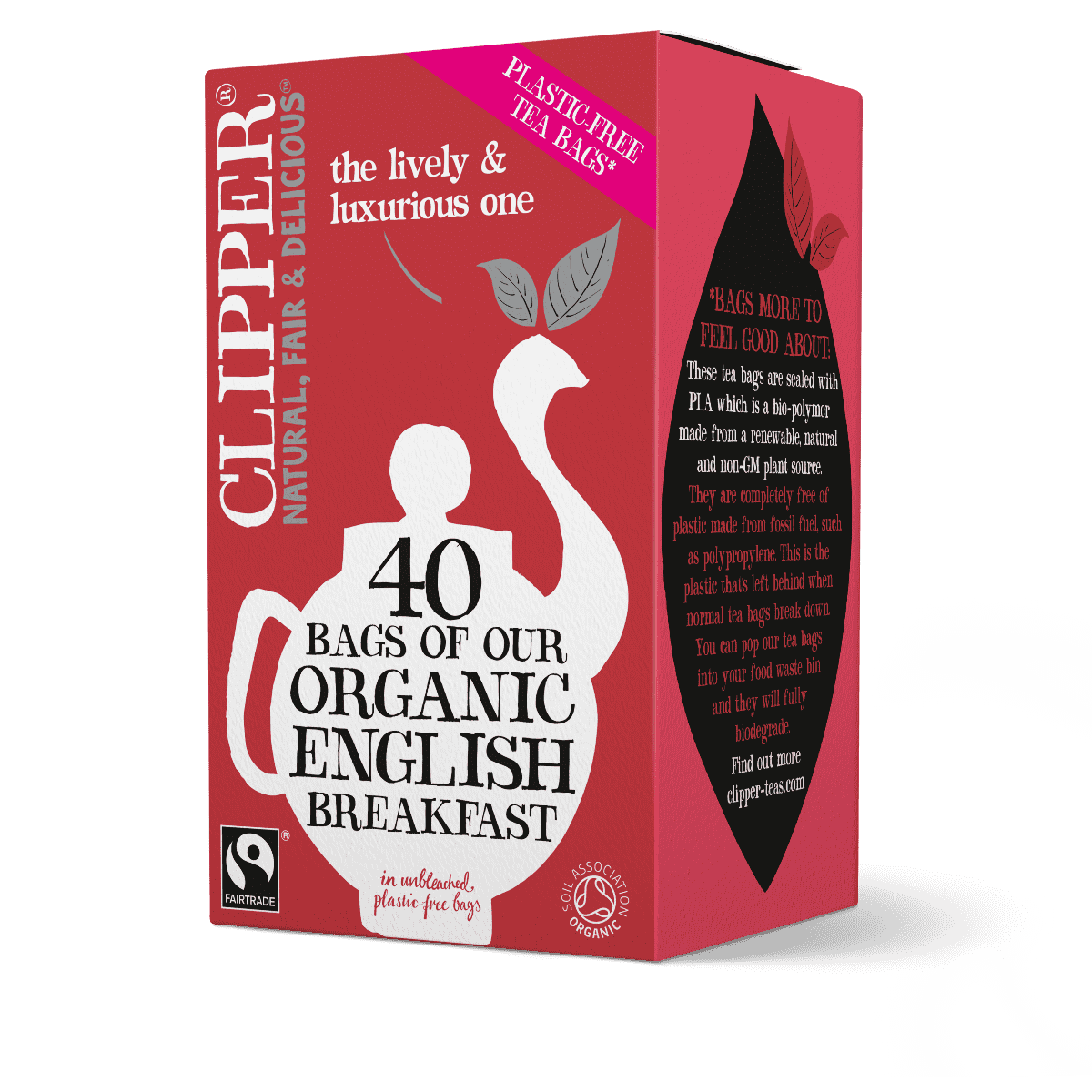 Clipper Fairtrade Org English Breakfast Tea Bags - 116g