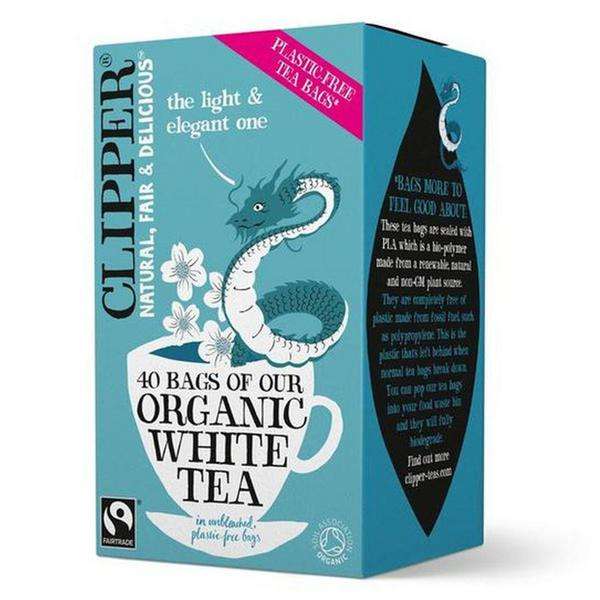 Clipper Fairtrade Organic White Tea Bags - 70g