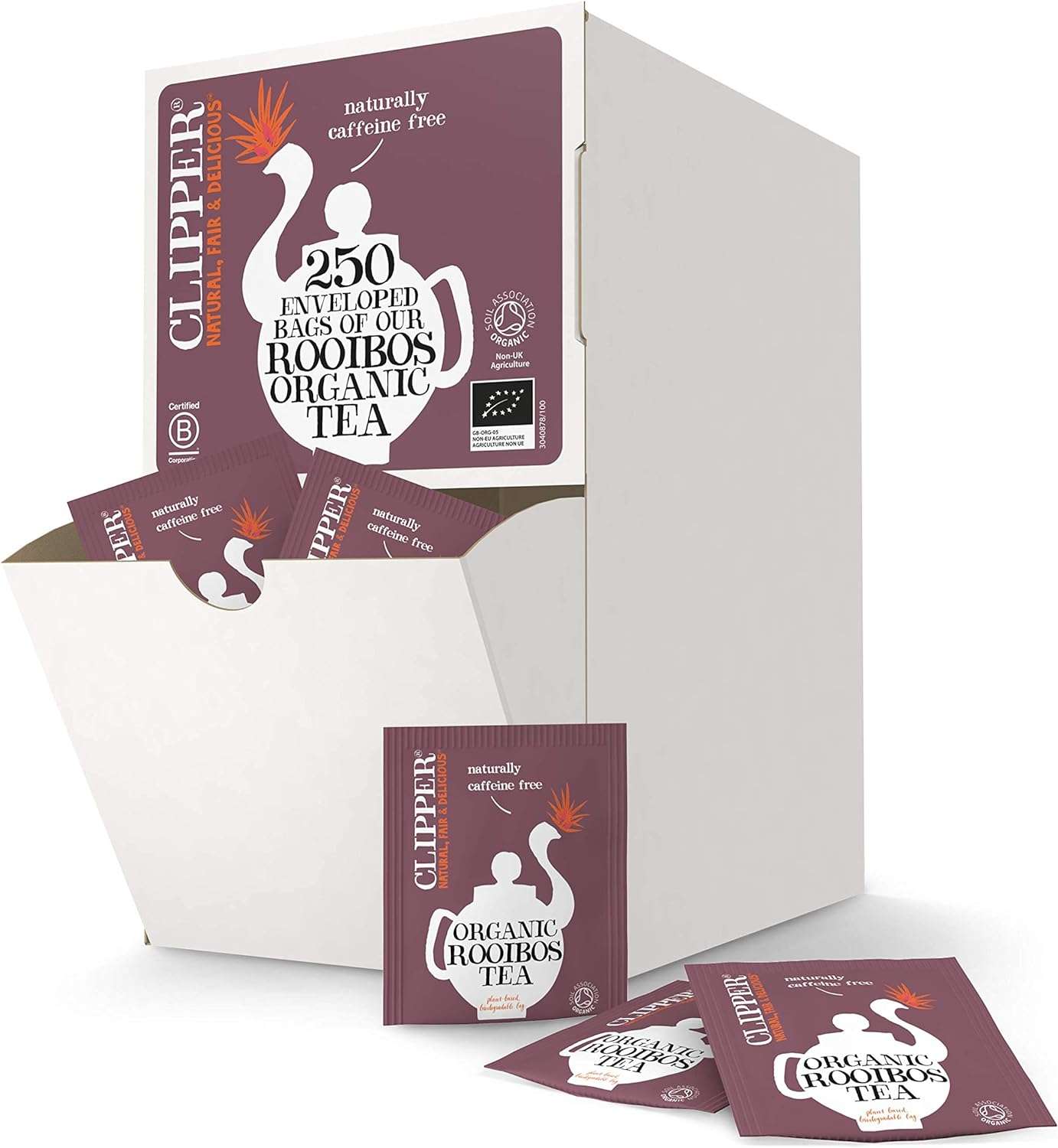 Clipper Fairtrade Organic Rooibos 250 Envelopes - 500g