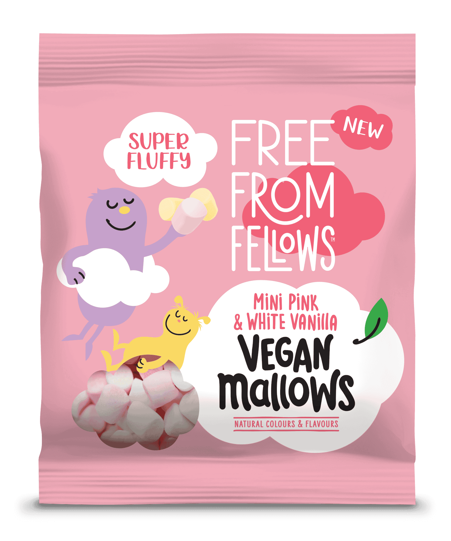10 x Free From Fellows Vanilla P&W Mini Mallows - 105g