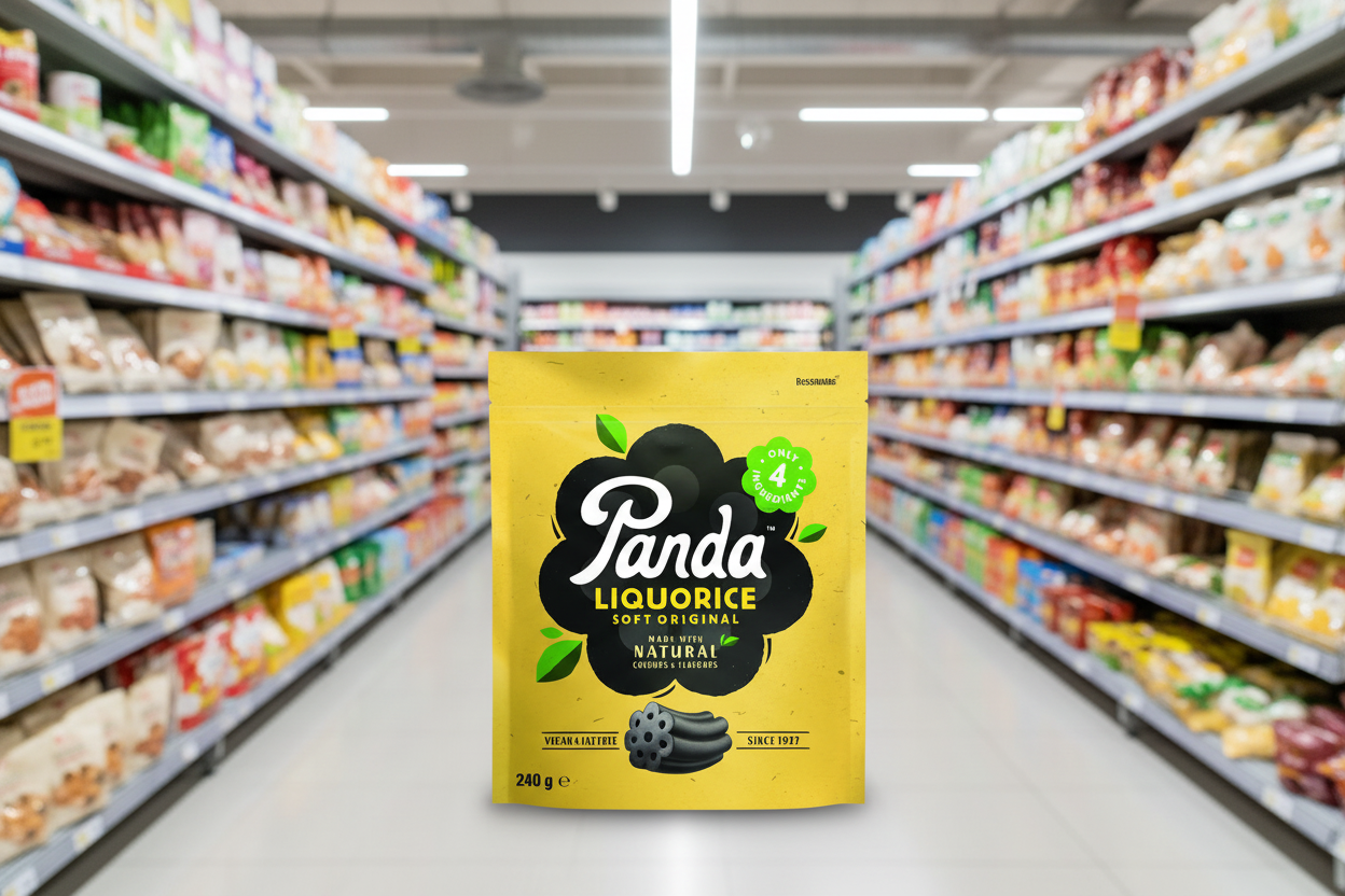 12 x Panda Natural Liquorice Cuts - 240g