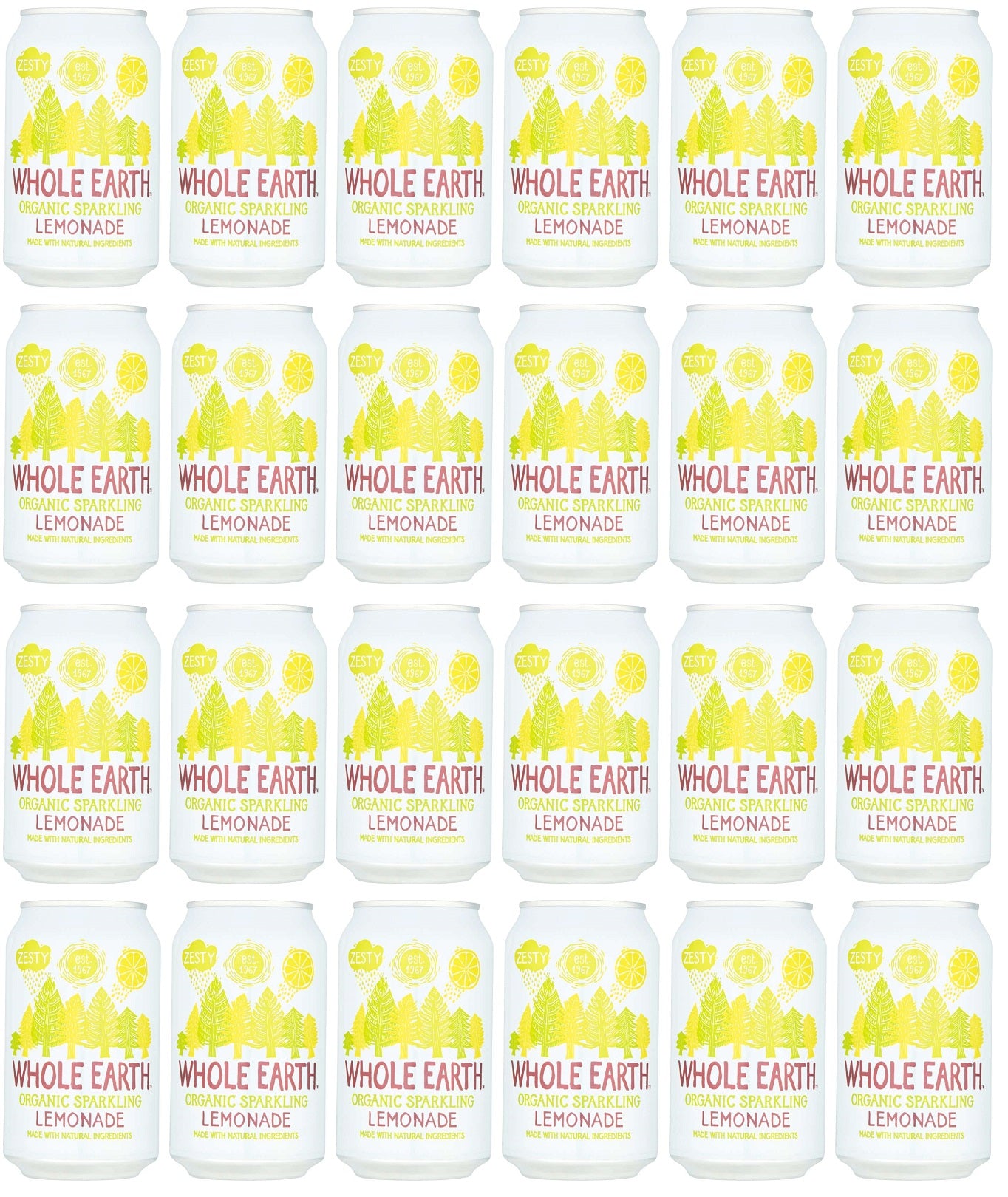 24 x Whole Earth Sparkling Lemonade - 330ml