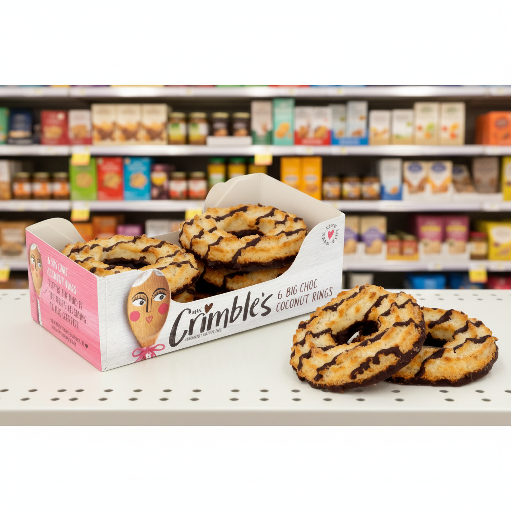 Mrs Crimbles Large Chocolate Coconut Rings - 200g