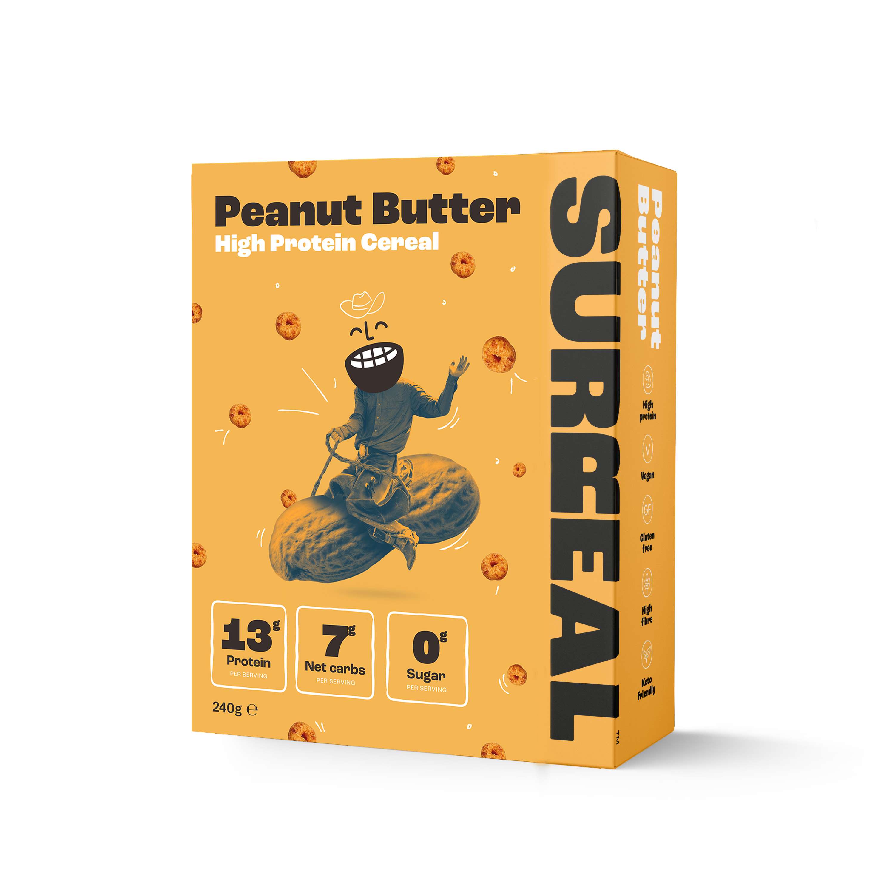 Surreal Peanut Butter flavoured High protein cereal - 240g