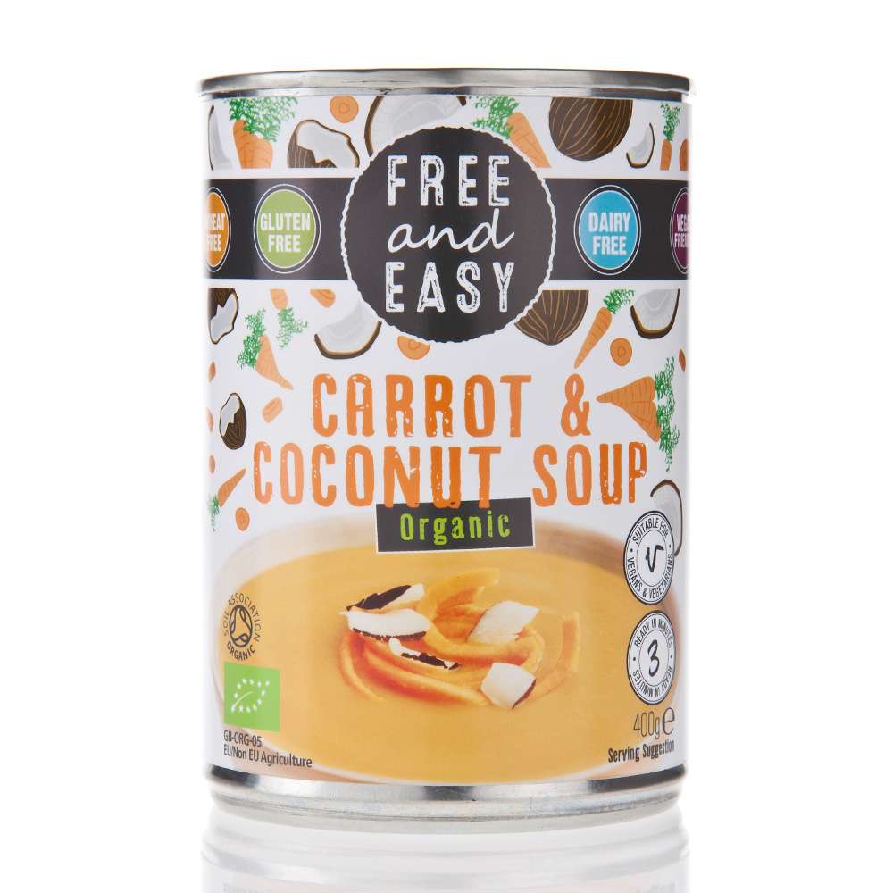 Free & Easy Organic Carrot & Coconut Soup - 400g