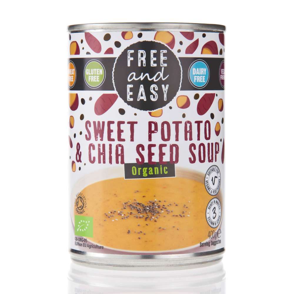 Free & Easy Organic Sweet Potato & Chia Seed Soup - 400g