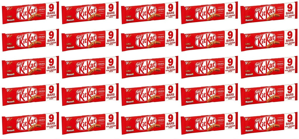 25 x Kitkat 2 Finger Original 9 X 20.7G (186.3G)
