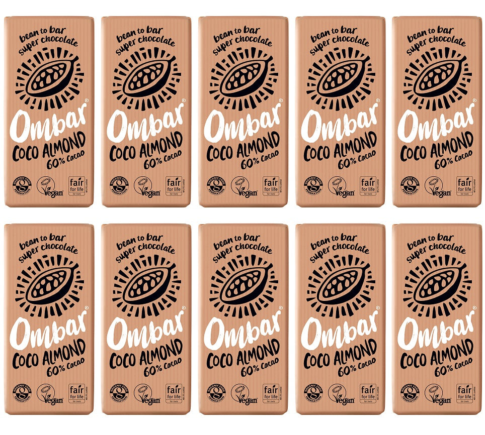 10 x Ombar Coco Almond - 70g