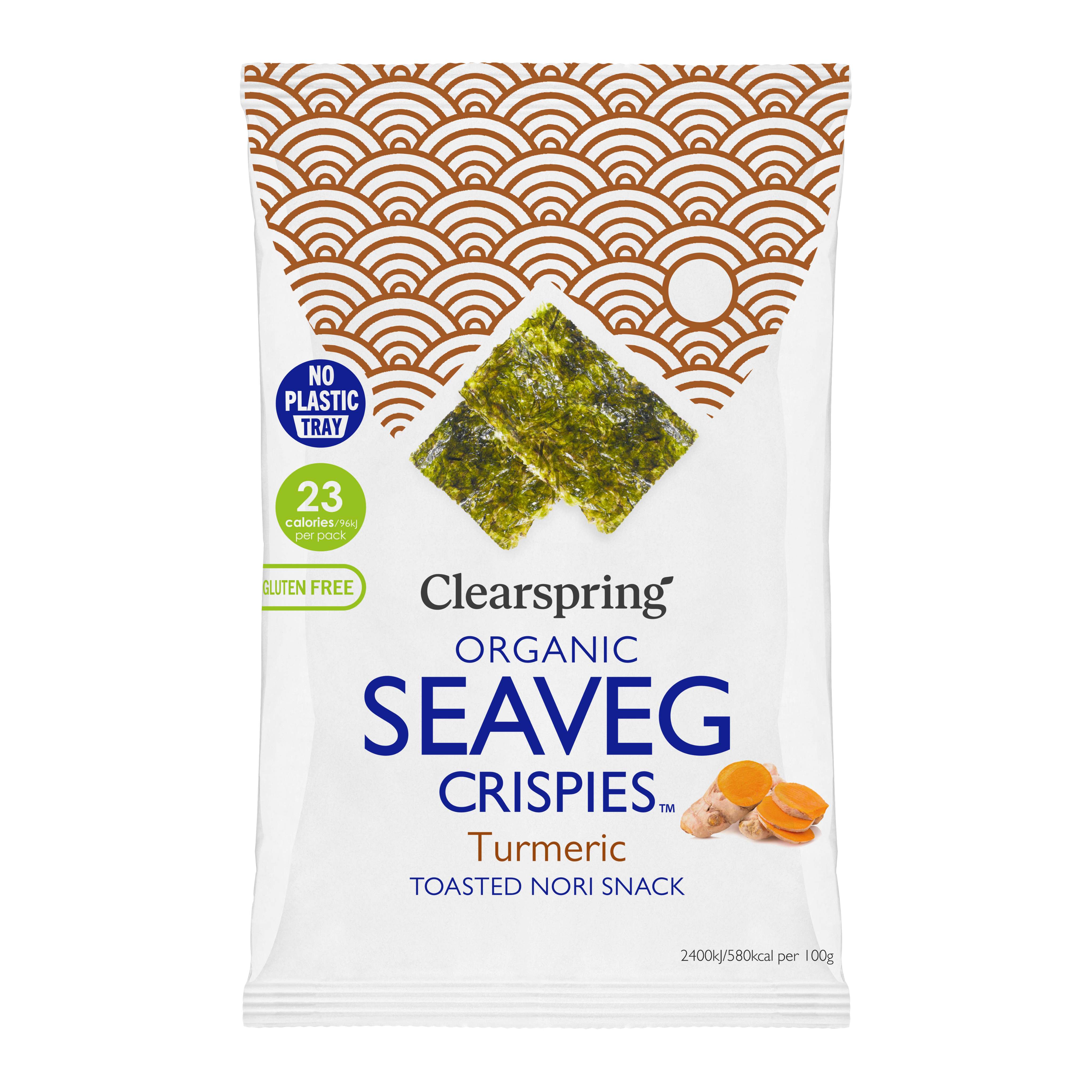 Clearspring Organic Seaveg Crispies - Turmeric - 4g