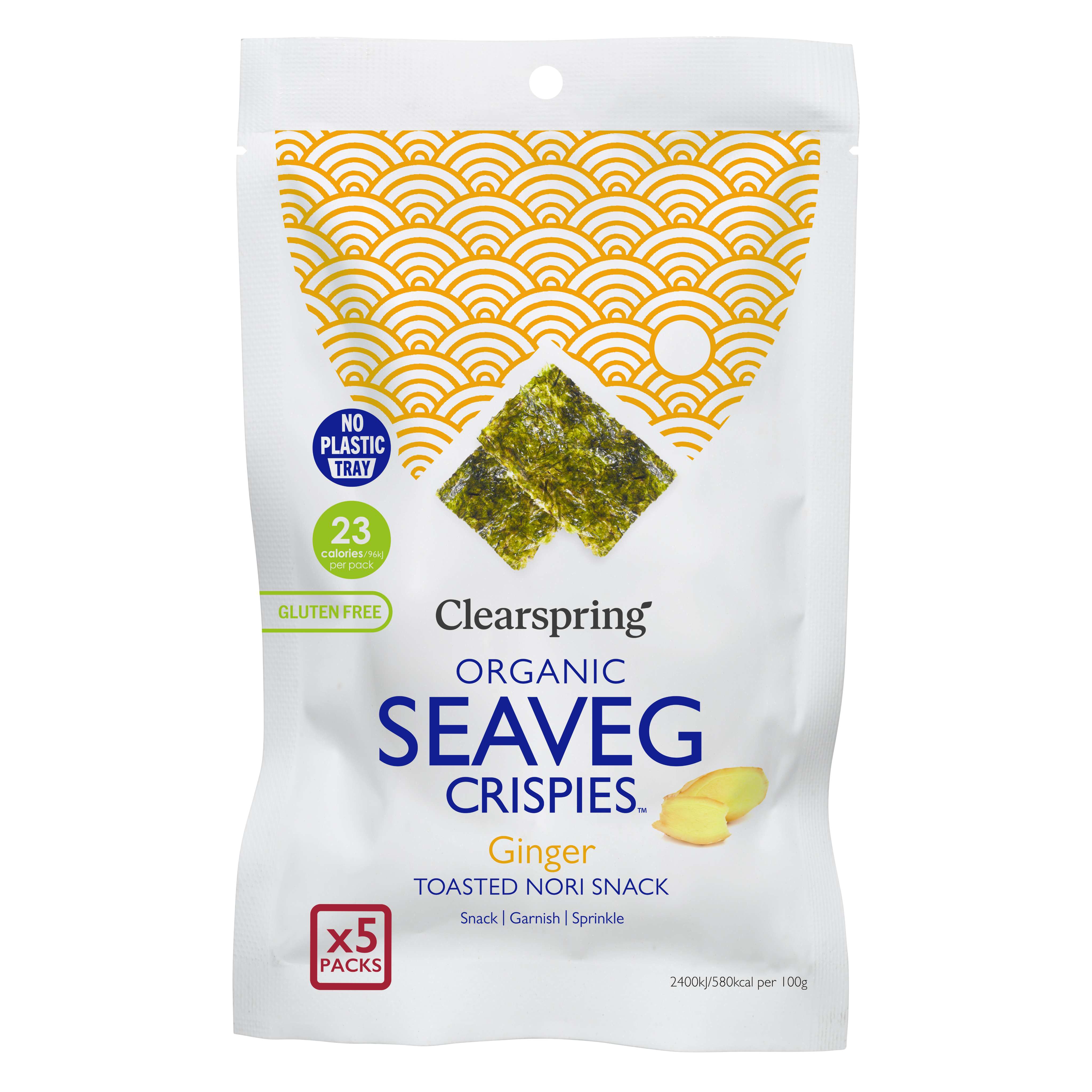 Clearspring Org Seaveg Crispies Multipack Original - 5x4g