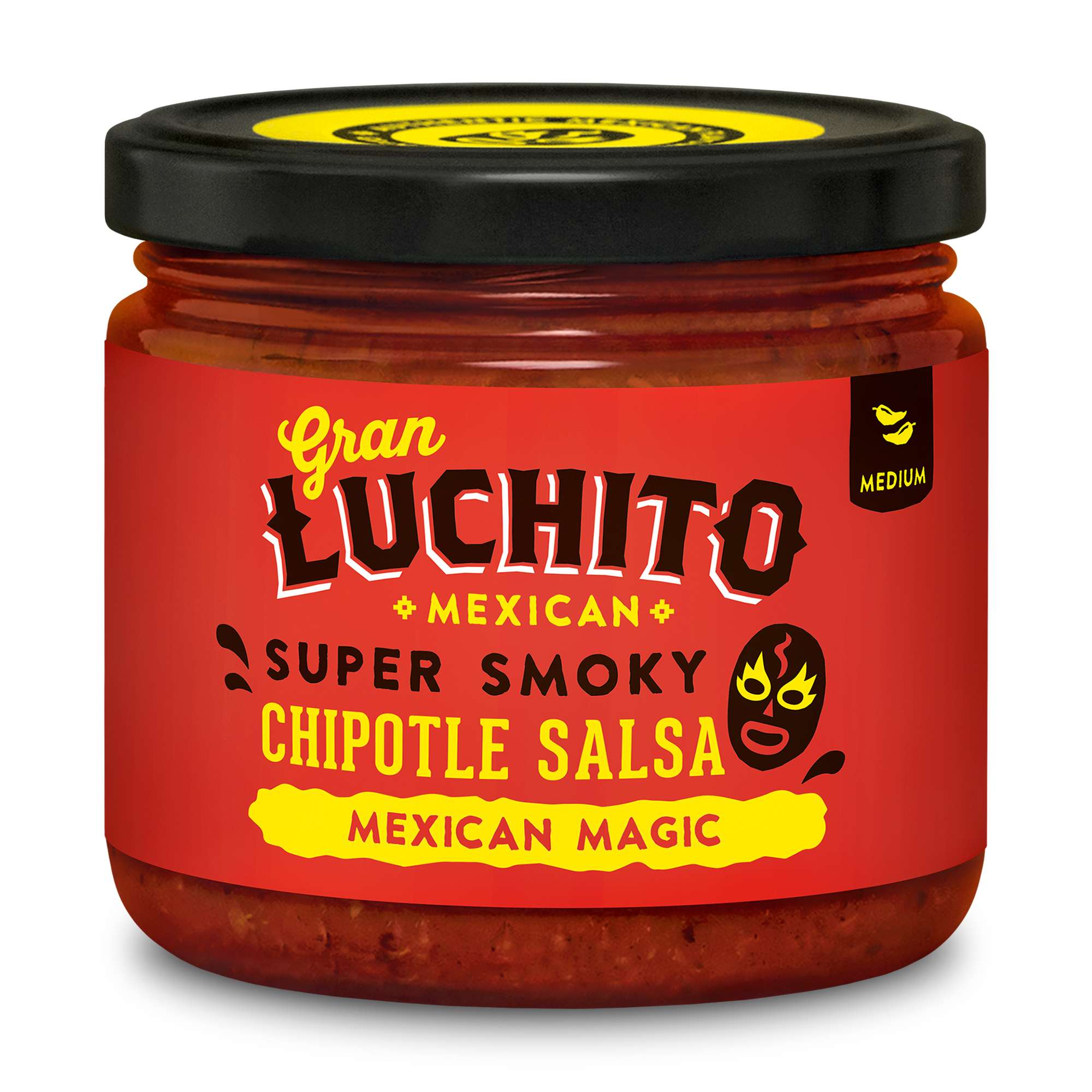 6 x Gran Luchito Super Smokey Chipotle Salsa - 300g