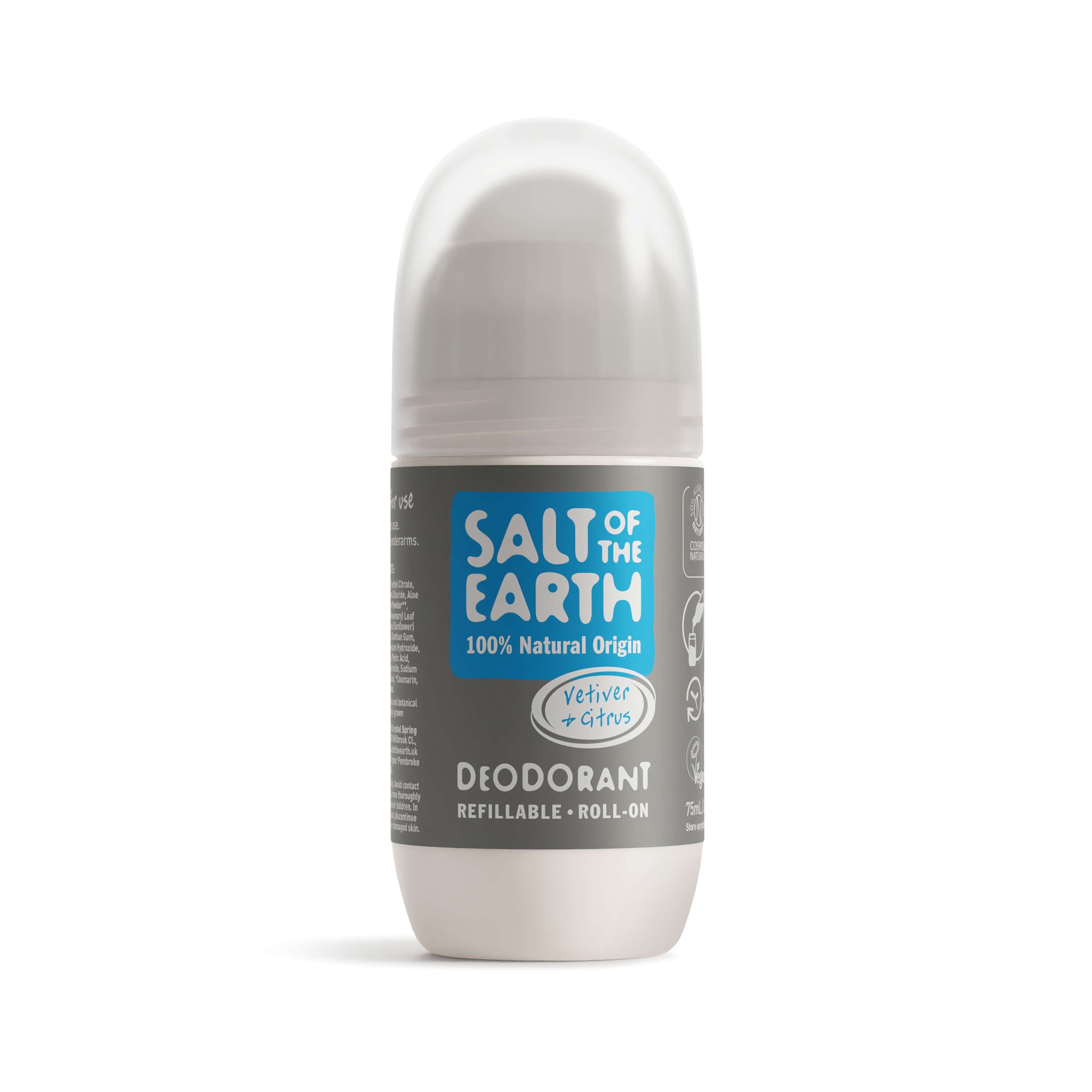 Salt of the Earth Deo Rollon - Vetiver & Citrus - 75ml