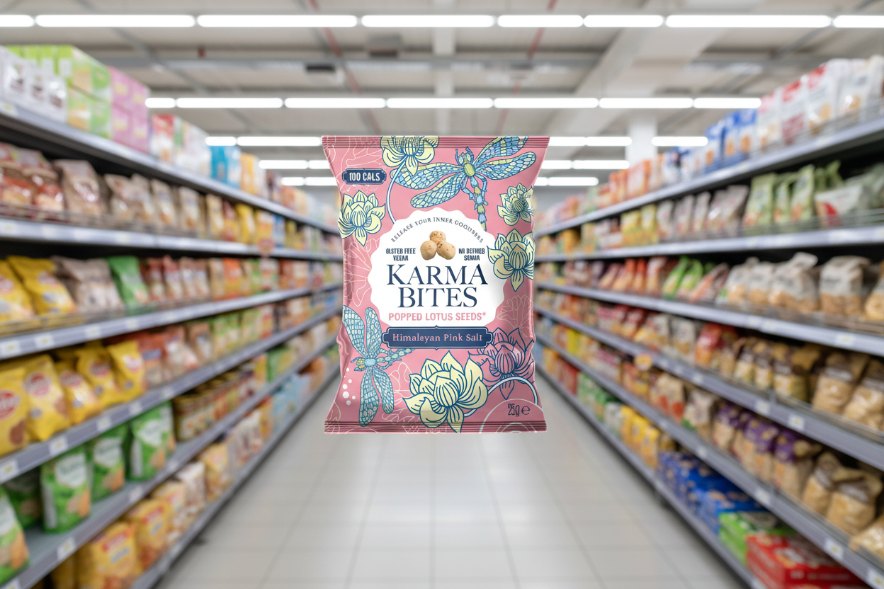 12 x Karma Bites Himalayan Sea Salt Popped Lotus Seeds - 25g