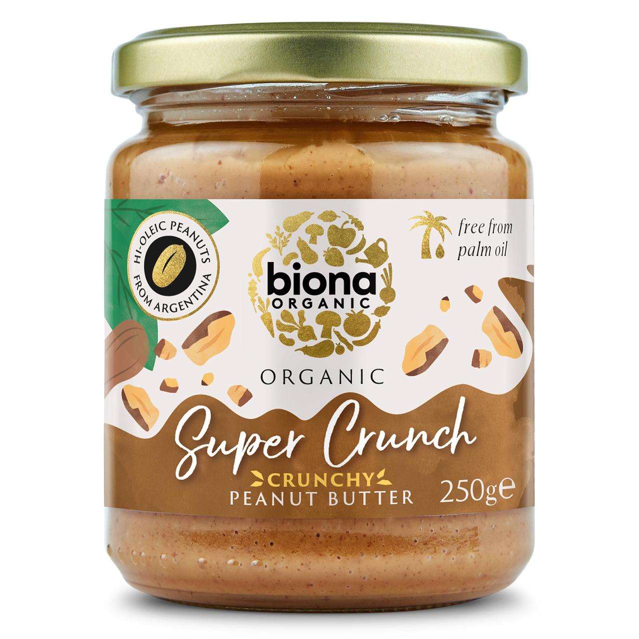 Biona High Oleic Crunch Peanut Butter Org Sea salt - 250g