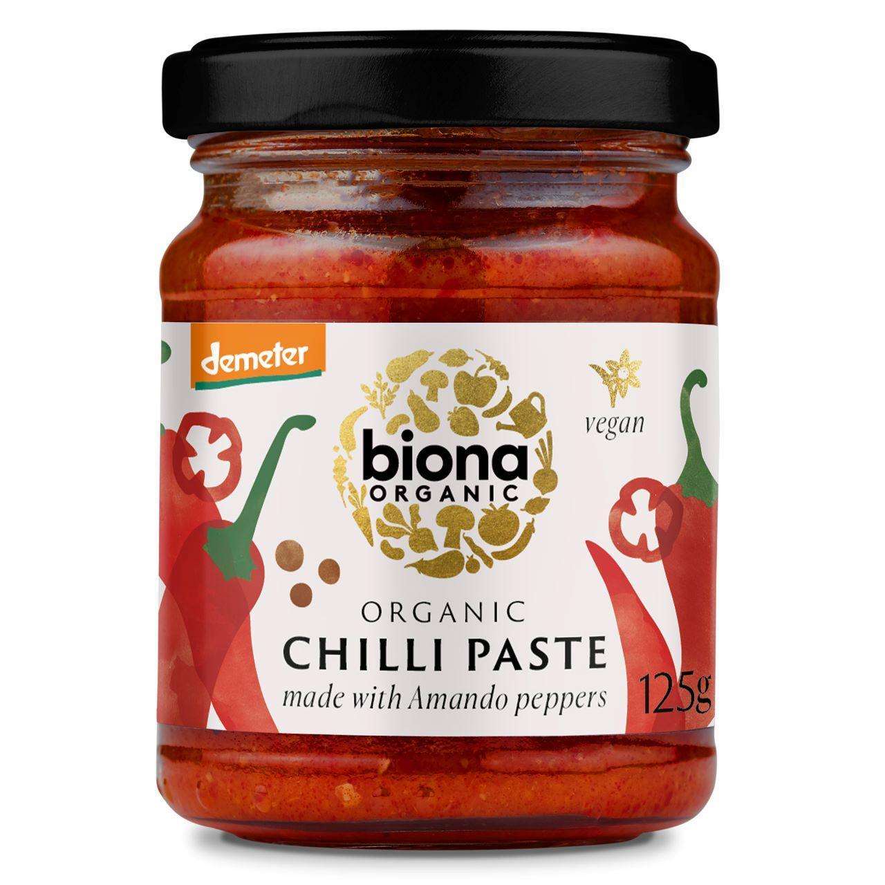 Biona Hot Chili Paste - Organic / Demeter - 125g