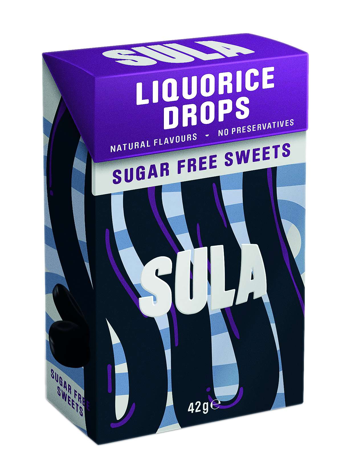 14 x Sula Liquorice Sugar Free - 42g