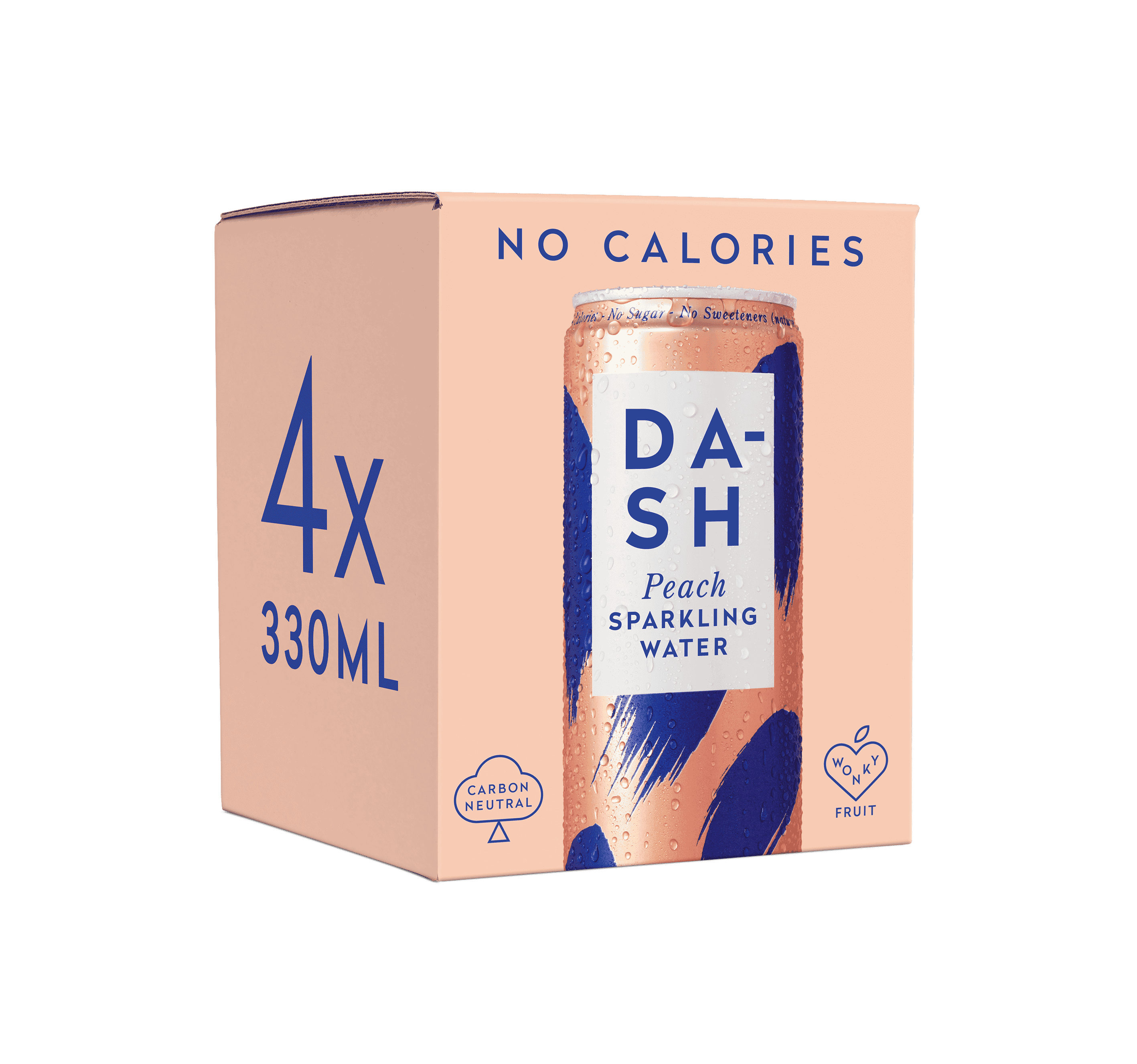 6 x Dash Water Sparkling Peach Multipack - 4x330ml