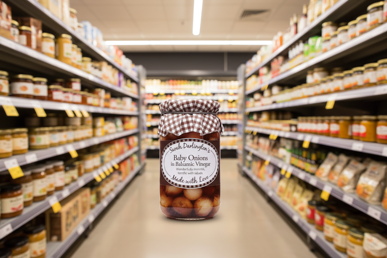 Sarah Darlington's Baby Onions in Balsamic Vinegar - 450g