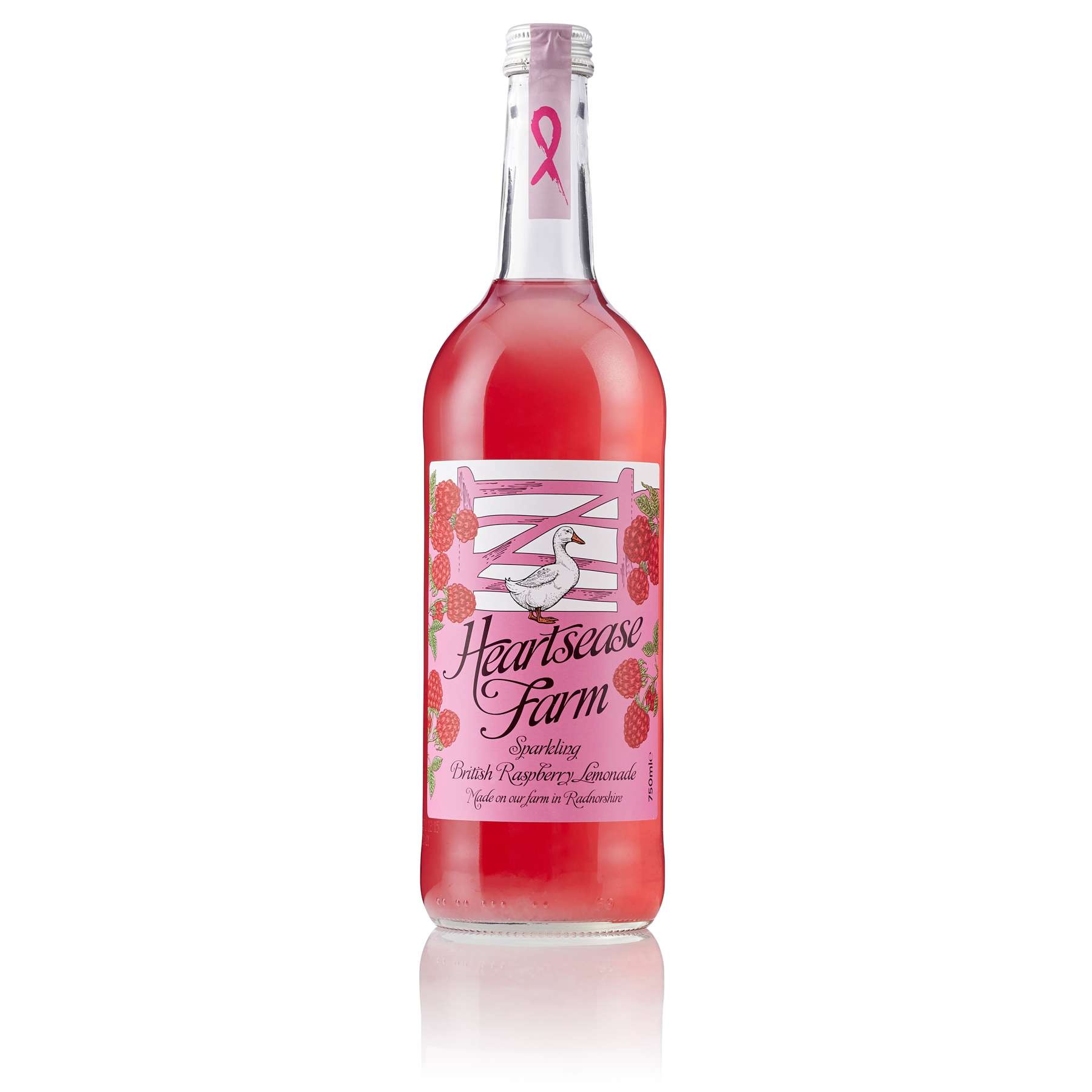 6 x Heartsease Farm Sparkling Raspberry Lemonade - 750ml