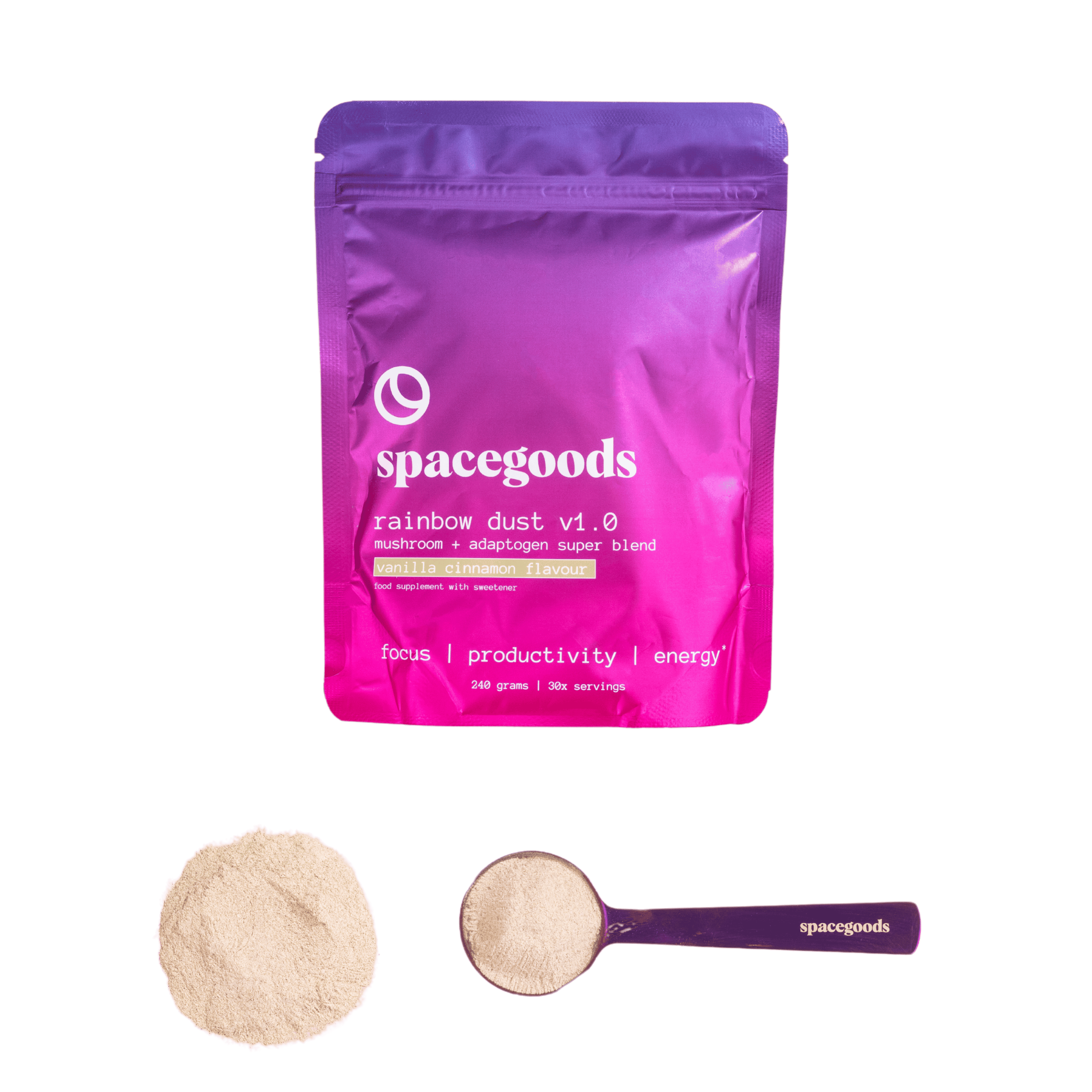 Spacegoods Rainbow Dust - Vanilla Cinnamon - 240g