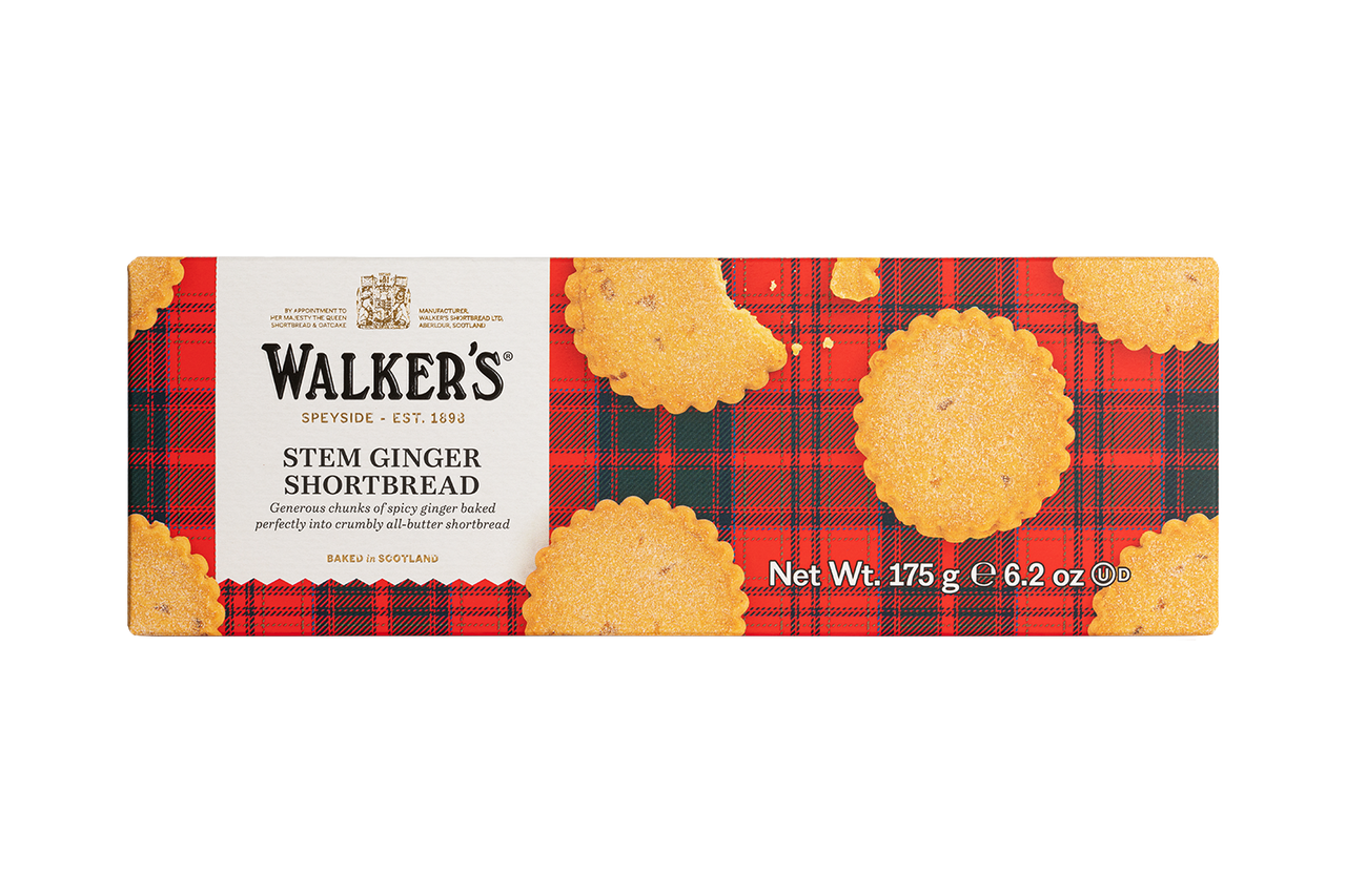Walker's Shortbread Stem Ginger Shortbread - 175g