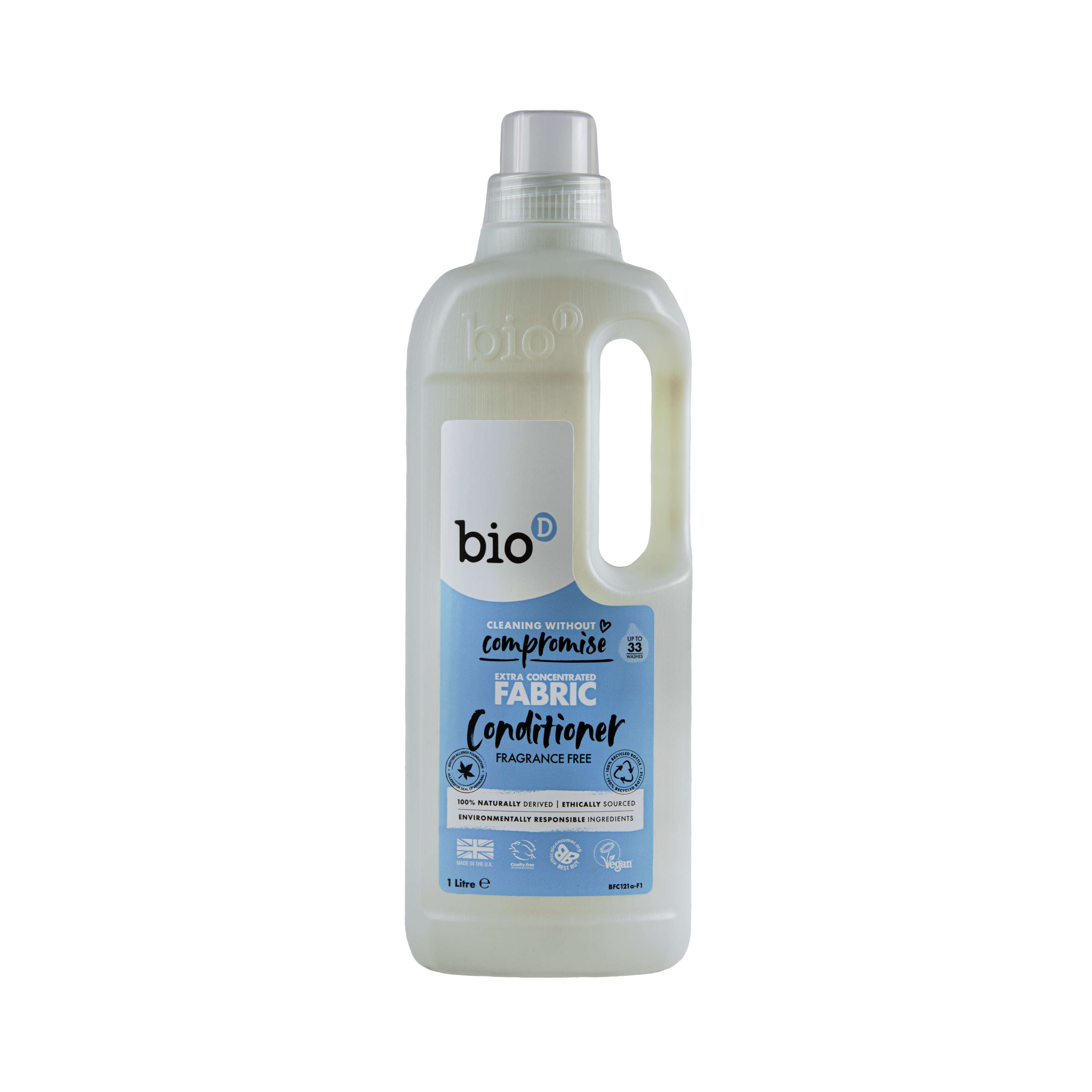 Bio-D Fabric Conditioner Fragrance Free - 1ltr