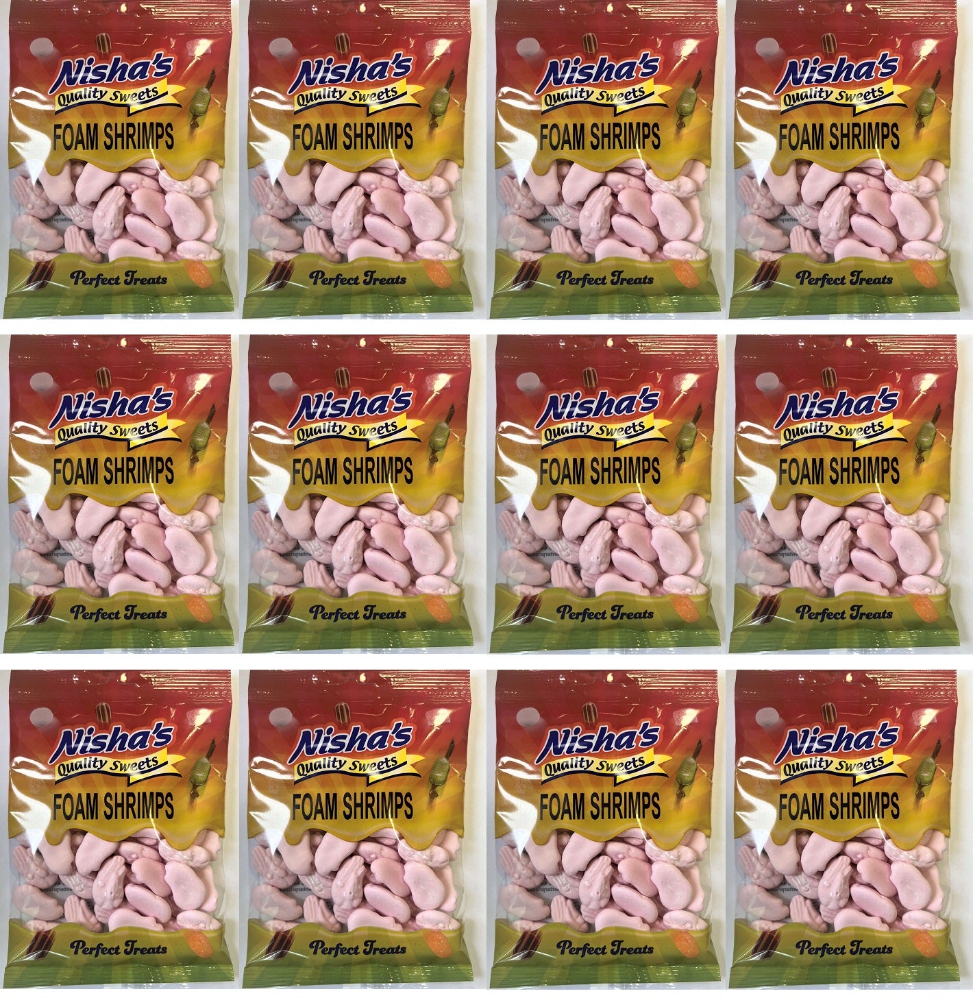 12 x Nisha Foam Shrimps - 100g