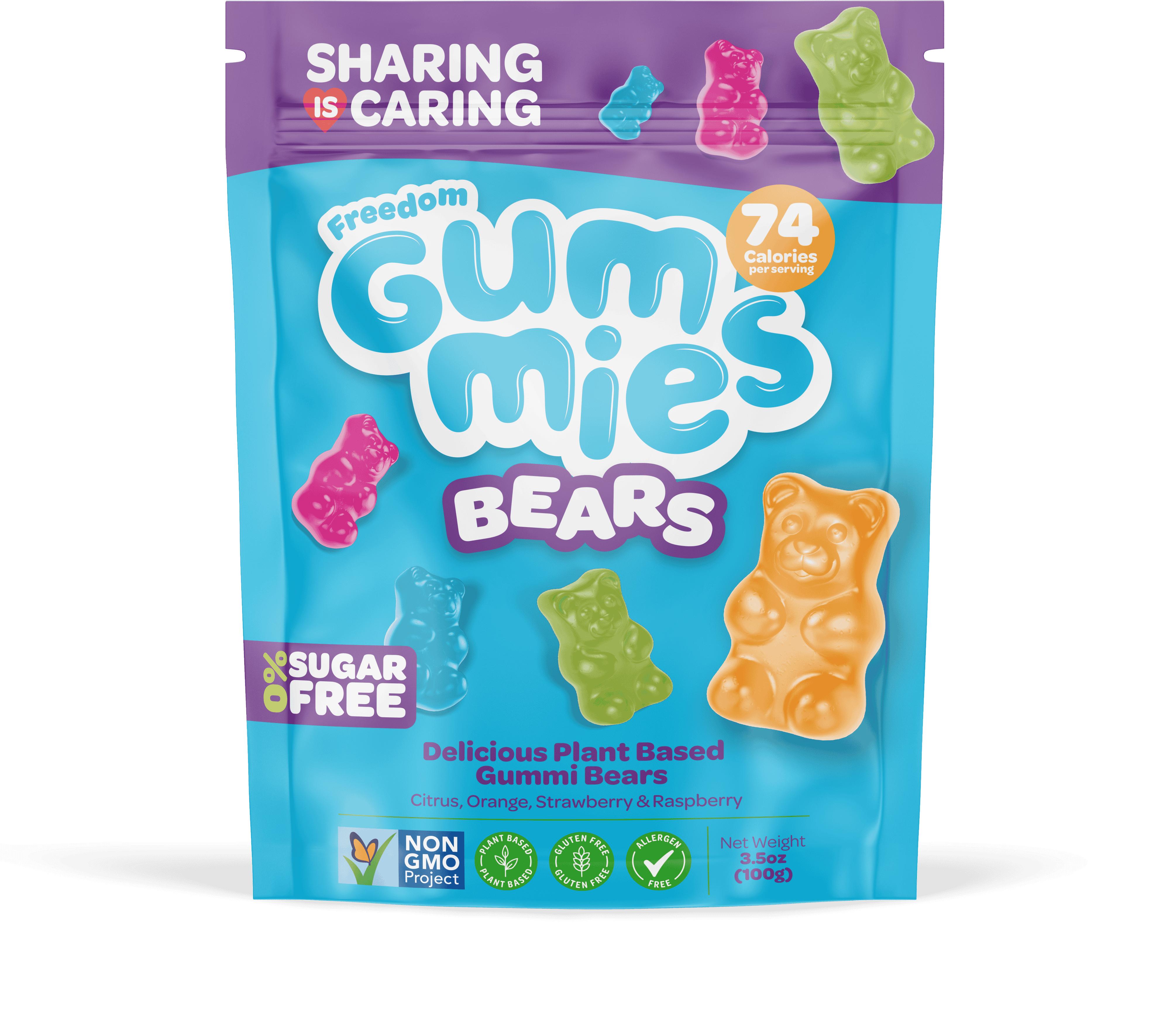 10 x Freedom Gummies Bears - 100g