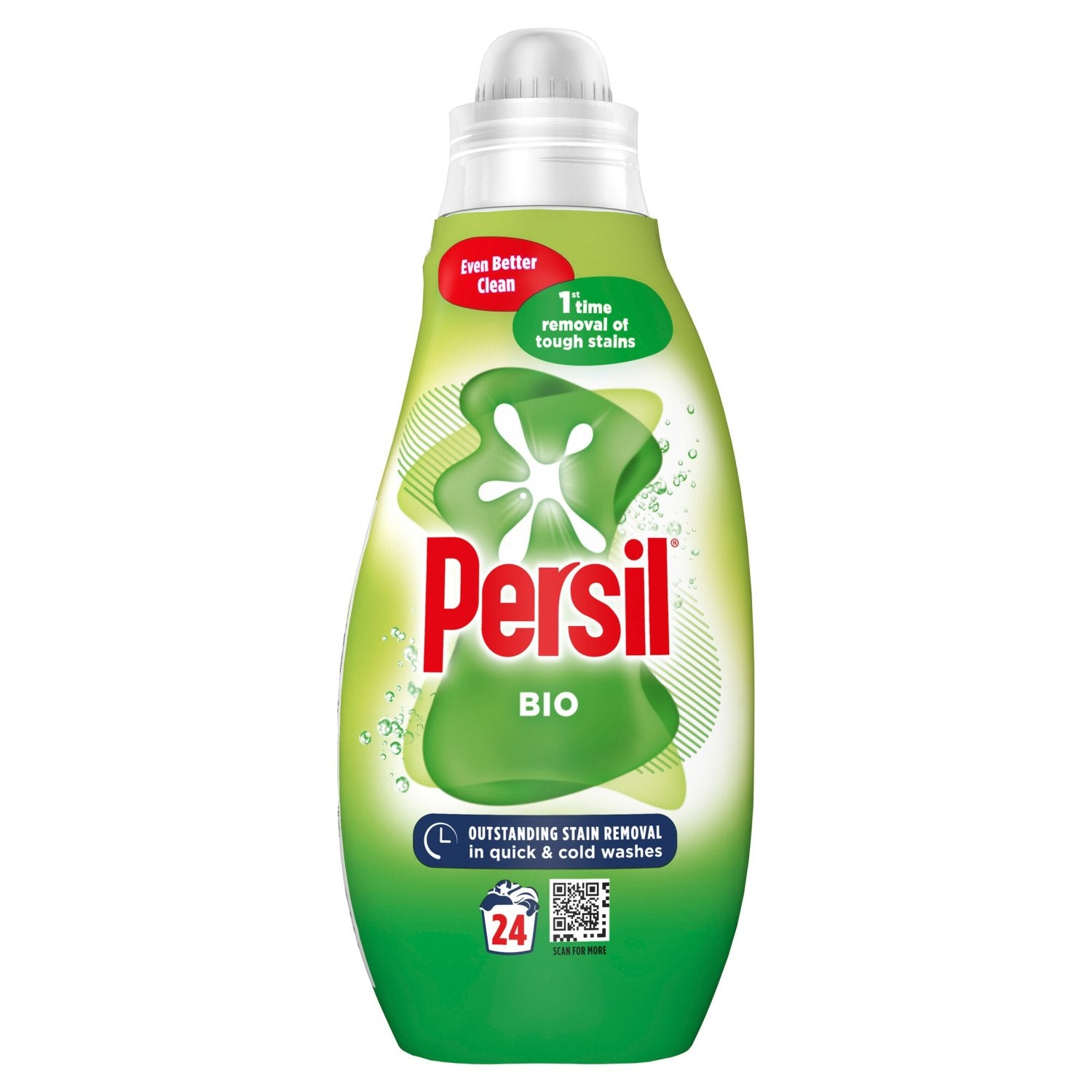 8 x Persil Laundry Washing Liquid Detergent Bio 648 Ml (24 Washes)